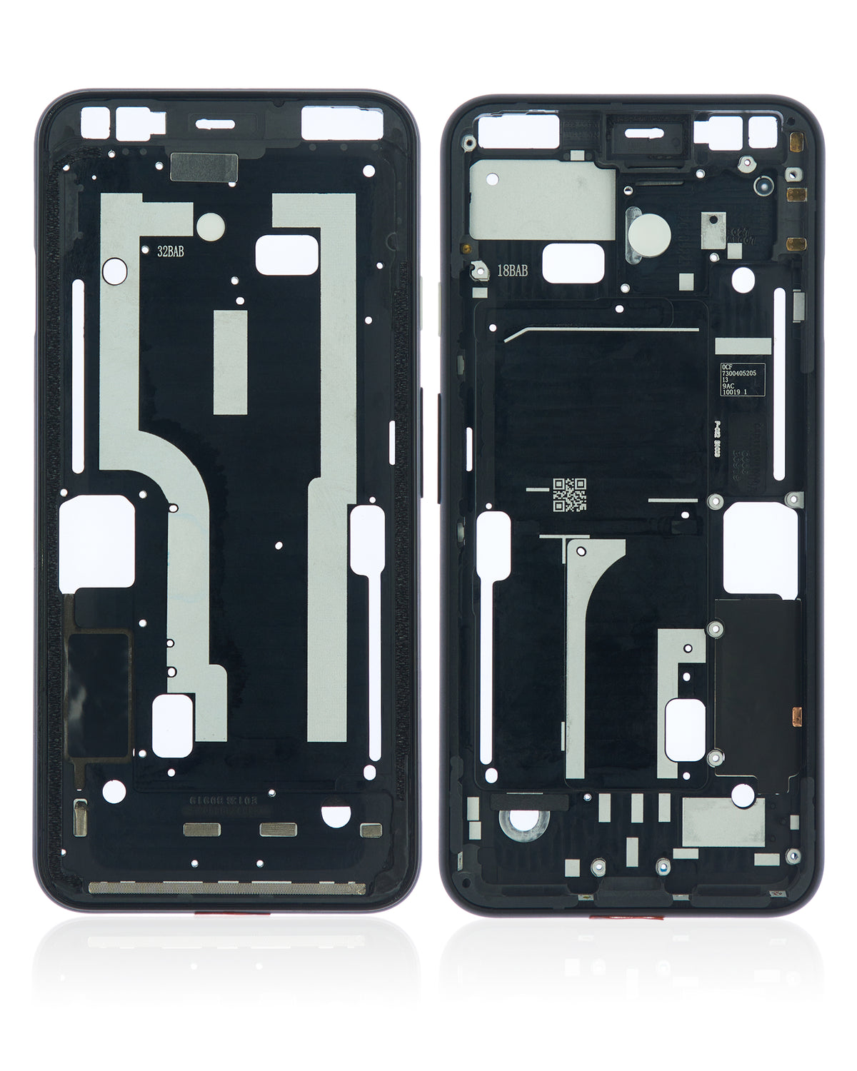 Mid-Frame Housing Compatible For Google Pixel 4 Replacement (Clearly White Power Button)