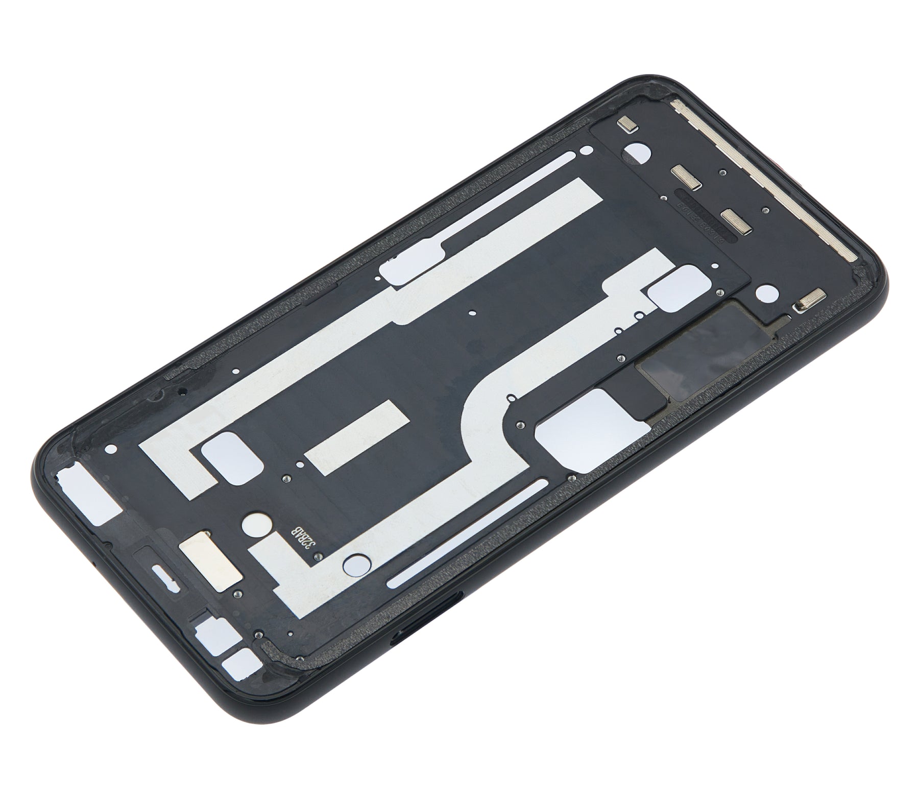 Mid-Frame Housing Compatible For Google Pixel 4 Replacement (Clearly White Power Button)