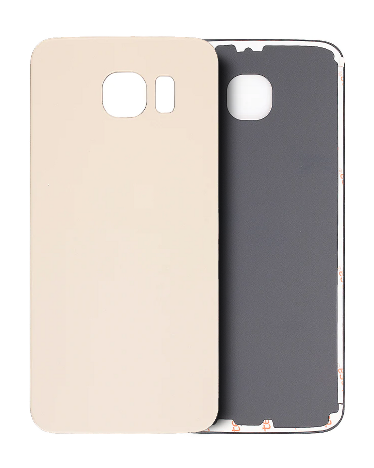 Back Cover Glass Replacement Compatible For Samsung Galaxy S6 (Service Pack) (Gold Platinum)