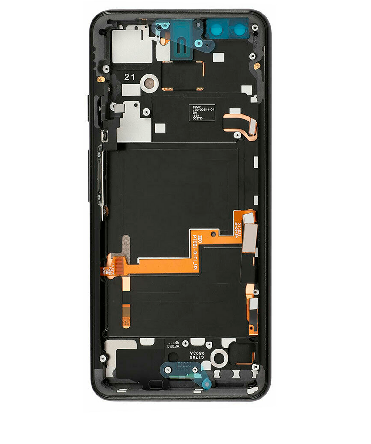 Replacement LCD Assembly With Frame Compatible For Google Pixel 3 (Used OEM Pull: Grade B/C) (Just Black)