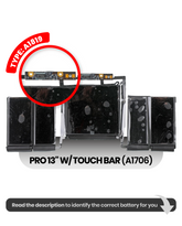 Battery (A1819) Compatible For MacBook Pro 13" W/ Touch Bar (A1706 / Late 2016 / Mid 2017)