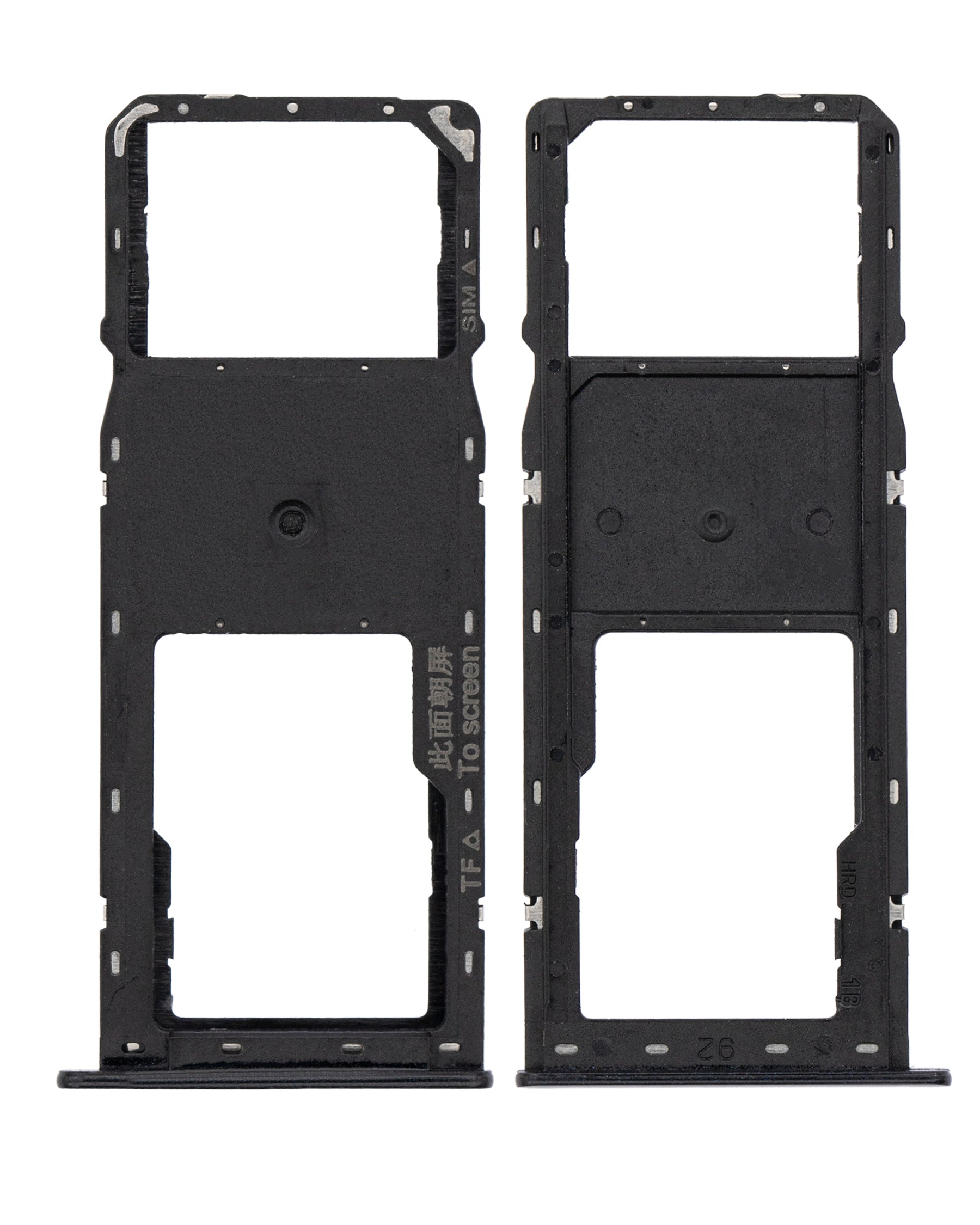 Single Sim Card Tray Compatible For Samsung Galaxy A10S (A107 / 2019) / A20S (A207 / 2019) (Black)