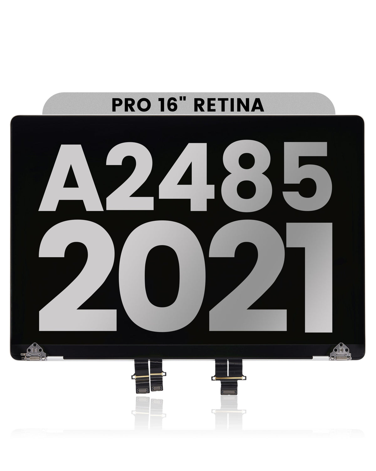 Complete LCD Display Assembly Compatible For MacBook Pro 16" (A2485 / Late 2021) / (A2780 / Late 2023 / (A2991 / Late 2023) (Used OEM Pull: Grade A) (Silver)