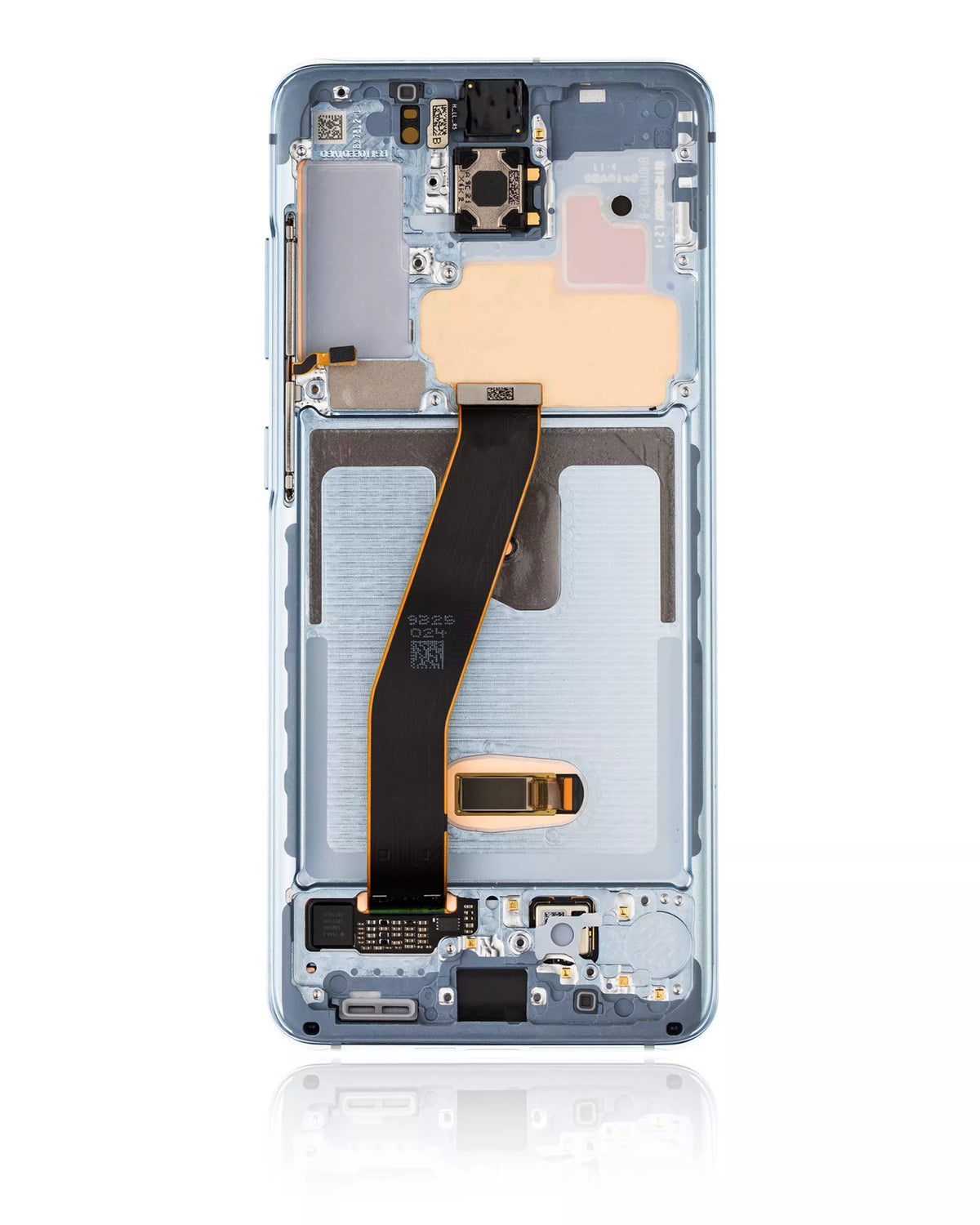 Replacement OLED Assembly With Frame Compatible For Samsung Galaxy S20 5G (Non-Verizon 5G UW Frame) (Service Pack) (Cloud Blue)