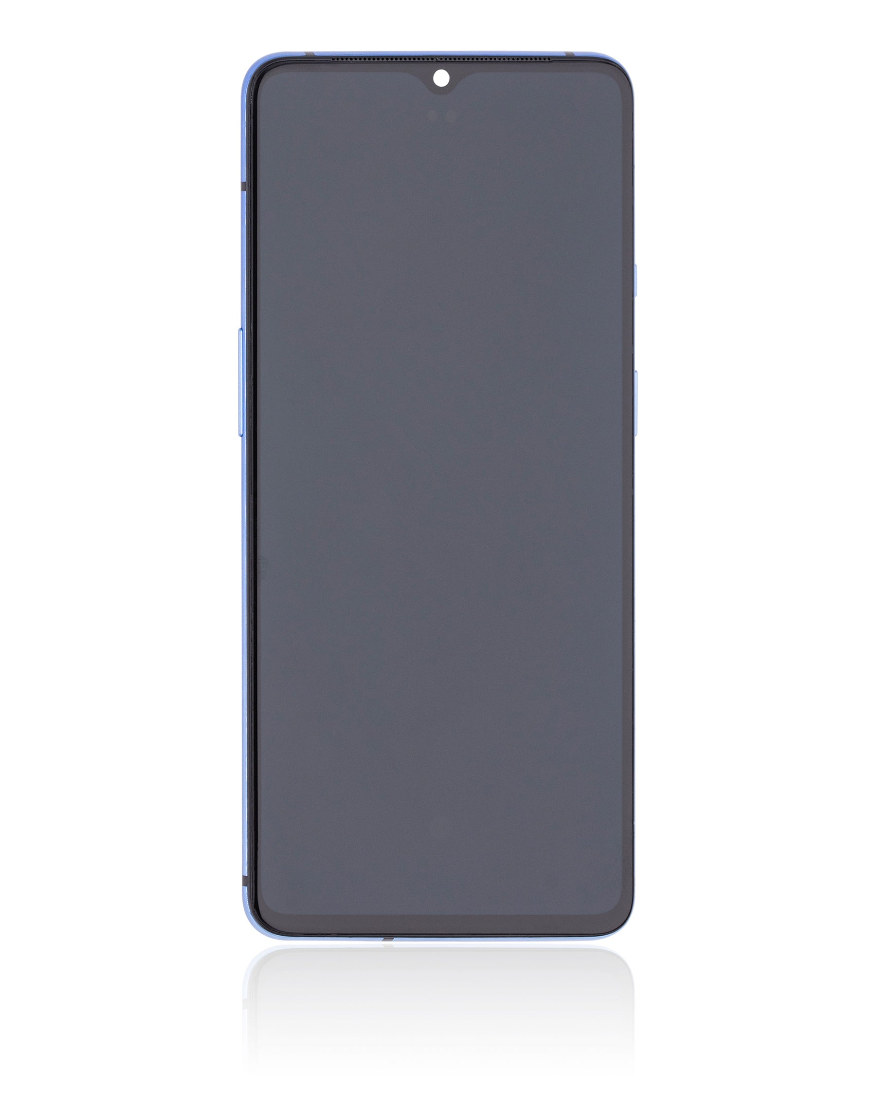 Replacement OLED Assembly With Frame Compatible For OnePlus 7T (Refurbished) (Glacier Blue)
