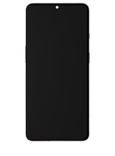 Replacement OLED Assembly With Frame Compatible For OnePlus 7T (Refurbished) (Frosted Silver)