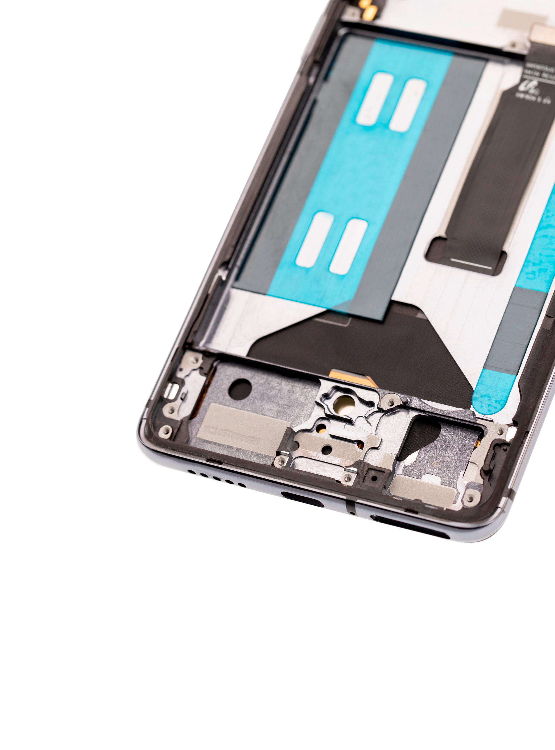 Replacement OLED Assembly With Frame Compatible For OnePlus 7T (Refurbished) (Frosted Silver)