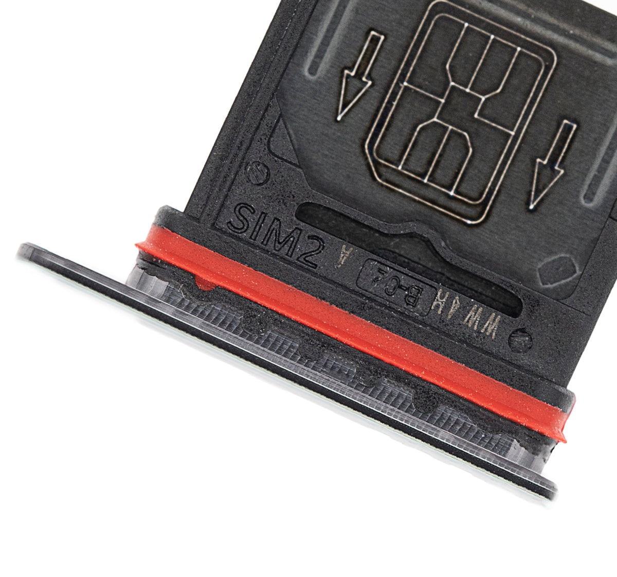 Replacement Single Sim Card Tray Compatible For OnePlus 7T (Frosted Silver)