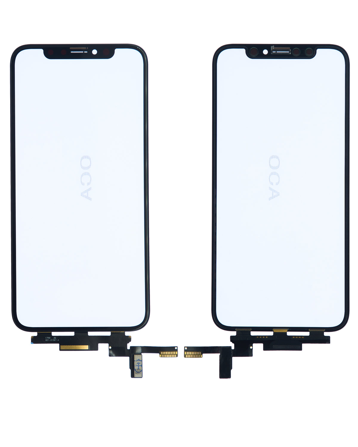 4 in 1 Short Flex (Digitizer Touch With Glass + OCA + Frame Pre-installed) Compatible For iPhone X (OCA Master)