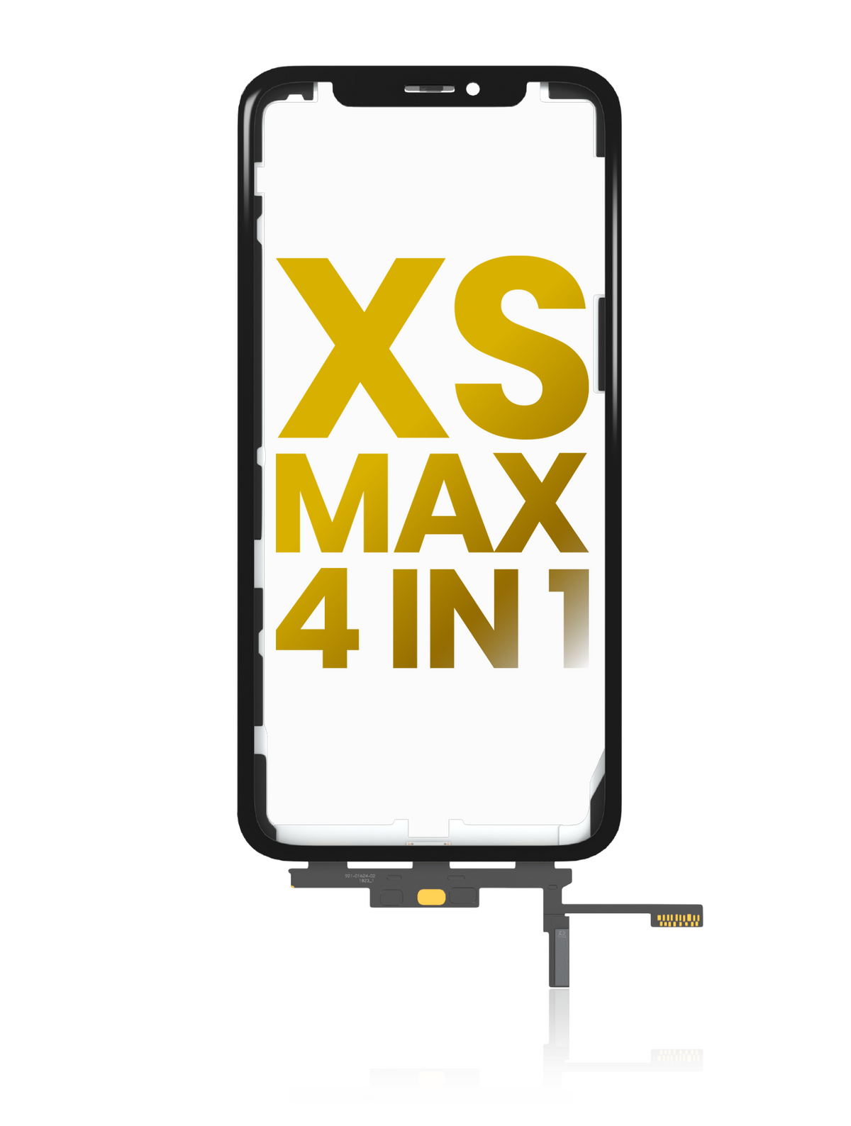 4 in 1 Short Flex (Digitizer Touch With Glass + OCA + Frame Pre-installed) Compatible For iPhone XS Max (OCA Master)