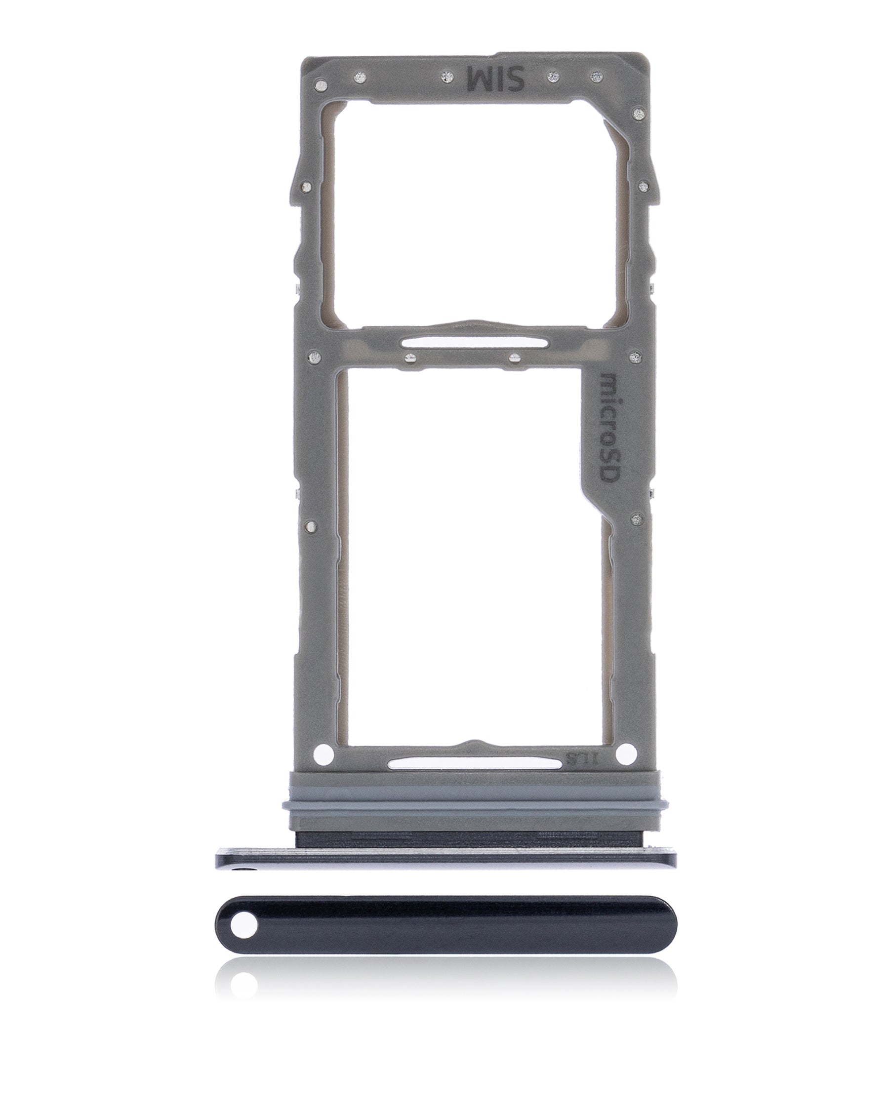 Single Sim Card Tray Compatible For Samsung Galaxy S10 Lite Replacement by Macfactory.Store (Prism Black)