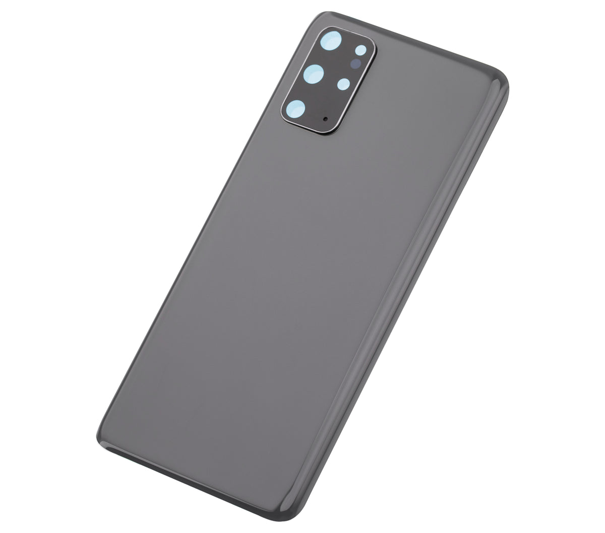 Replacement Back Cover Glass With Camera Lens Compatible For Samsung Galaxy S20 Plus (No Logo) (Vemake) (Cosmic Gray)