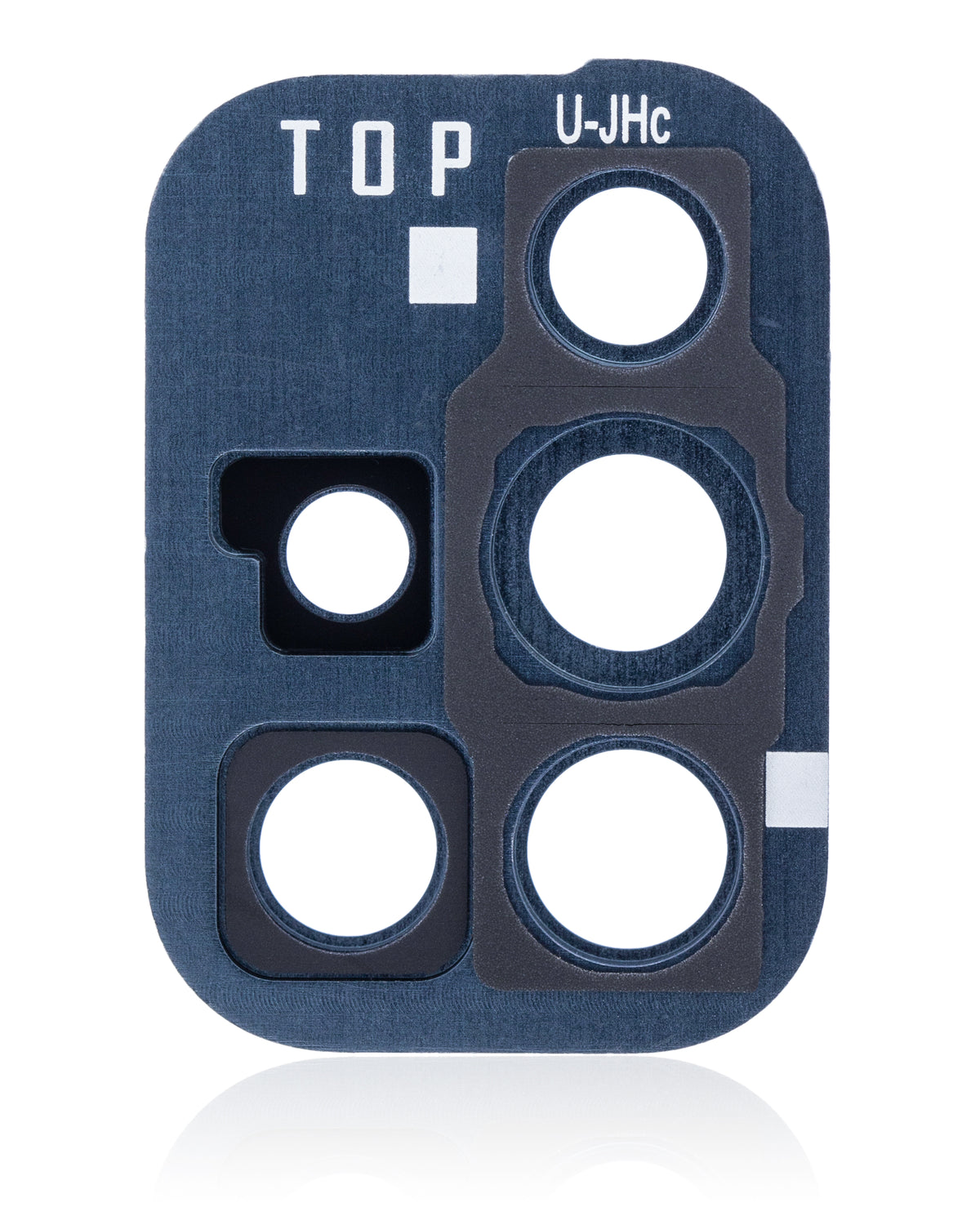 Replacement Back Camera Lens With Cover Bezel Ring Compatible For Samsung Galaxy A71 (A715 / 2020) (Prism Crush Black)