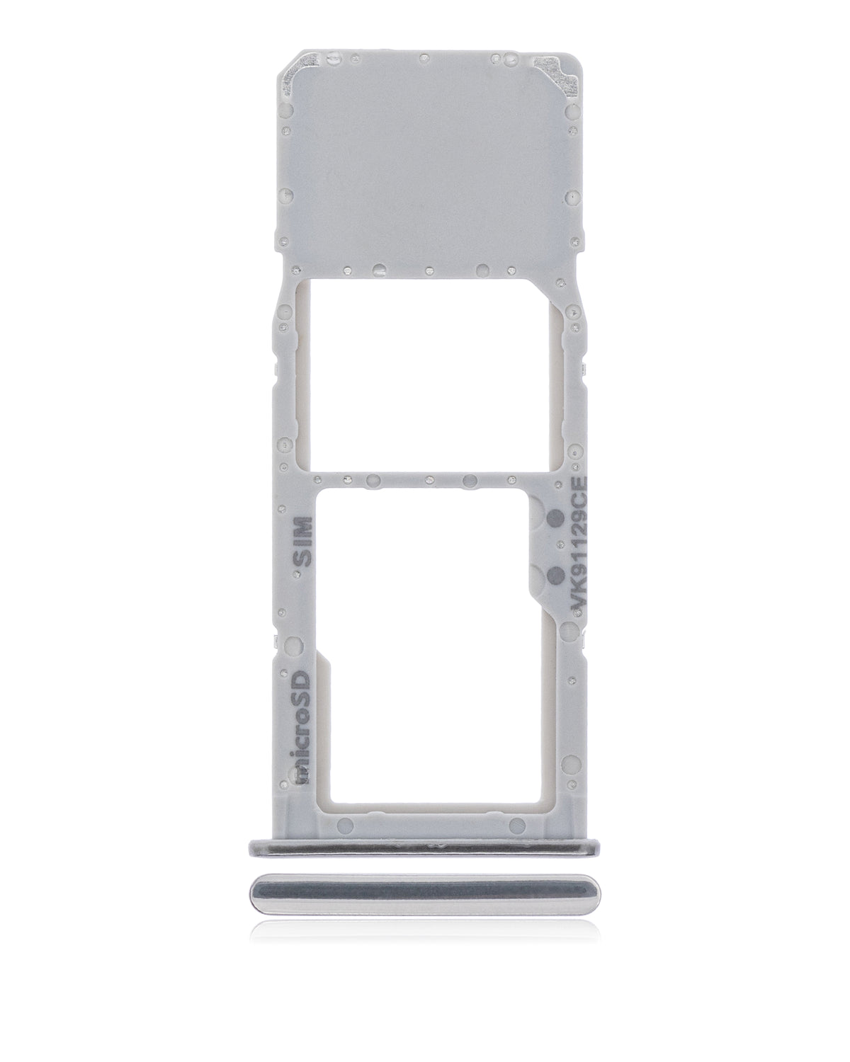 Single Sim Card Tray Compatible For Samsung Galaxy A71 Replacement (A715 / 2020) (Prism Crush Silver)