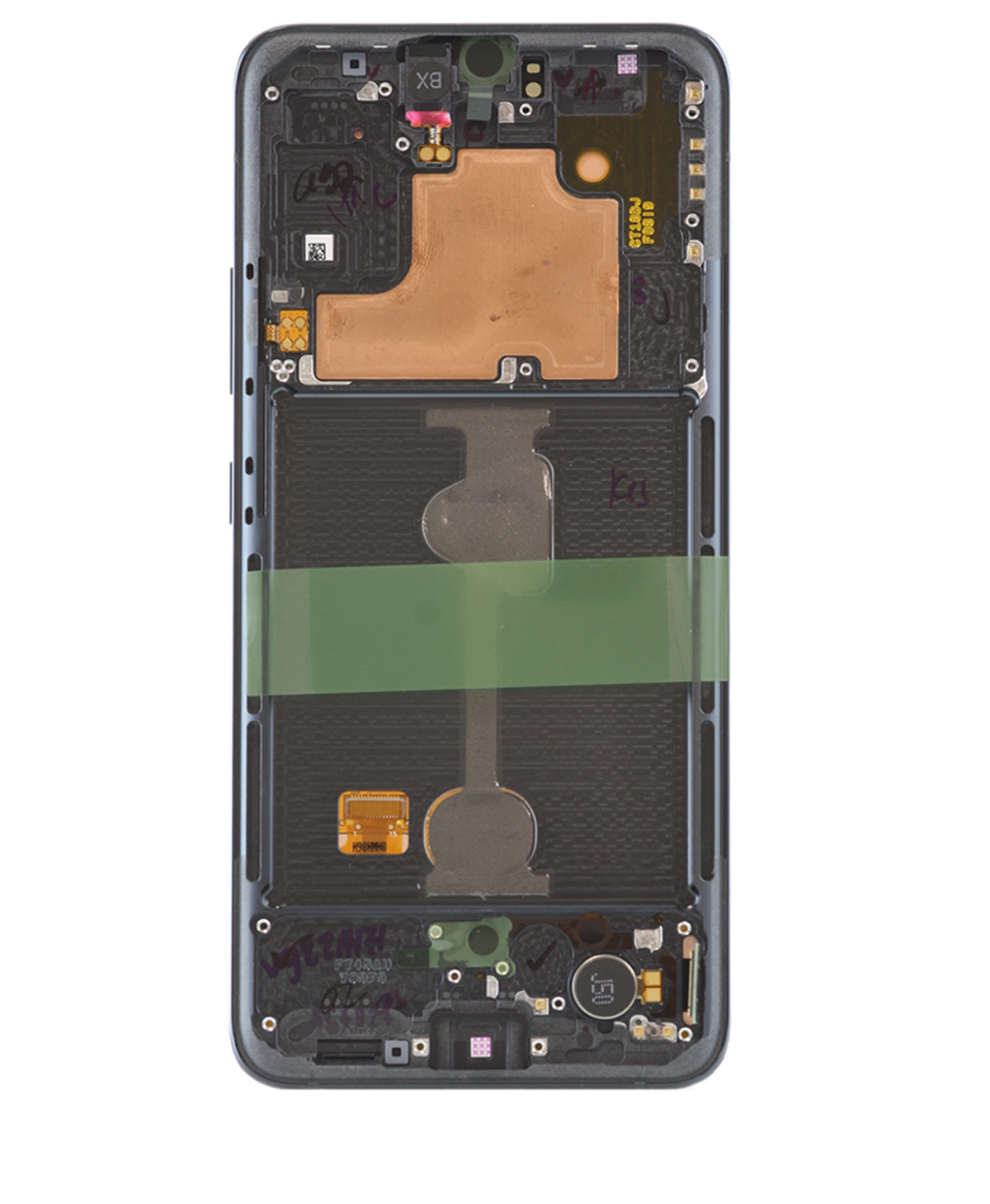 Replacement  OLED Assembly With Frame Compatible For Samsung Galaxy A90 5G (A908 / 2019) (Service Pack) (Black)