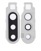 Replacement Back Camera Lens With Cover Bezel Ring Compatible For Samsung Galaxy A90 5G (A908 / 2019) (White)