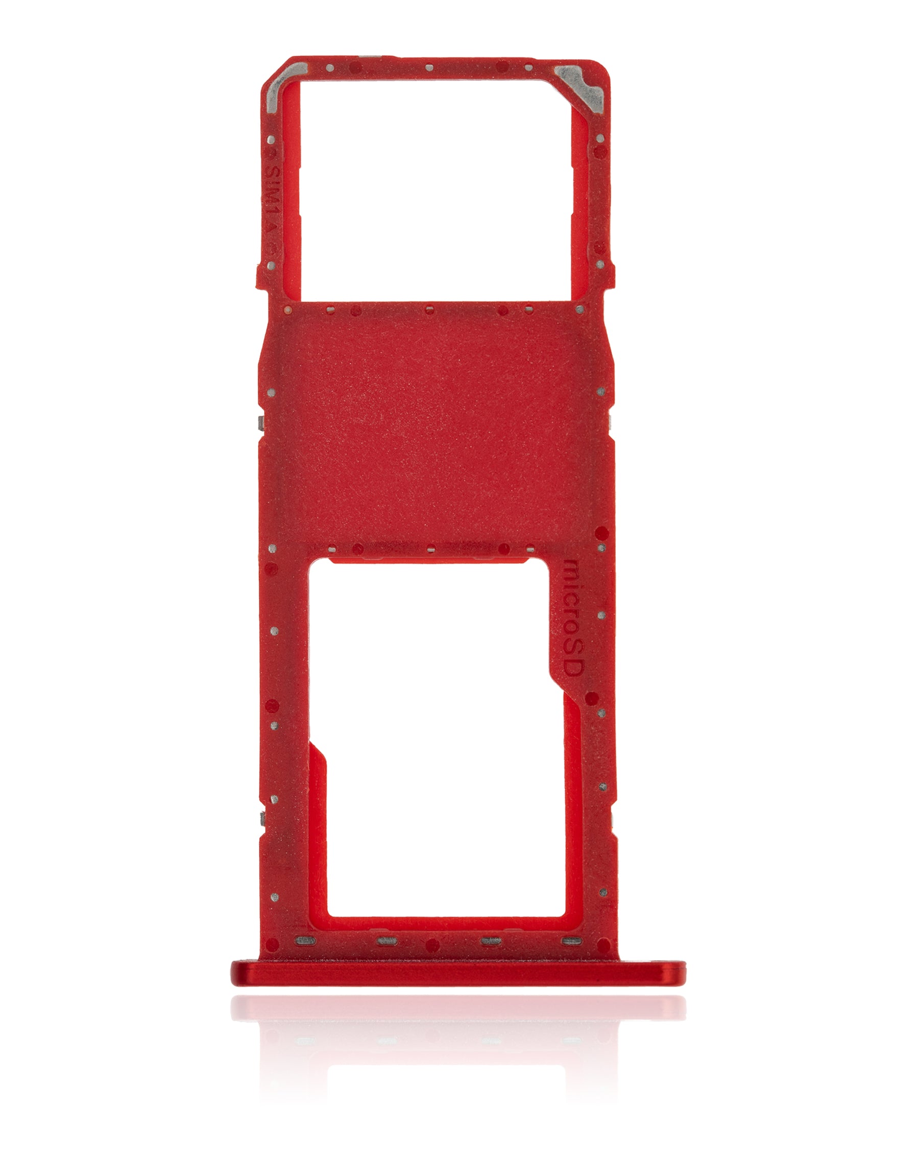 Single Sim Card Tray Compatible For Samsung Galaxy A01 (A015 / 2020) (Red)