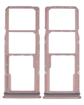 Replacement Dual Sim Card Tray Compatible For Samsung Galaxy A9 (A920 / 2018) (Bubblegum Pink)