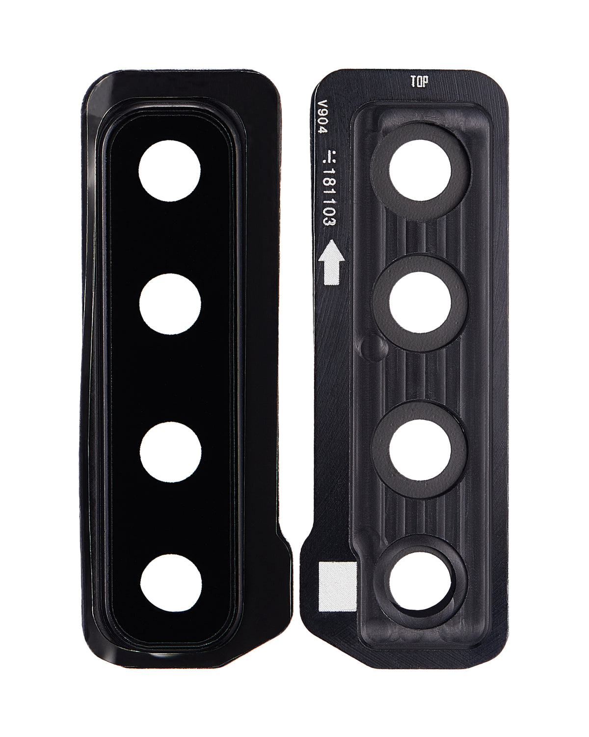 Replacement Back Camera Lens With Bracket Compatible For Samsung Galaxy A9 (A920 / 2018) (Caviar Black)