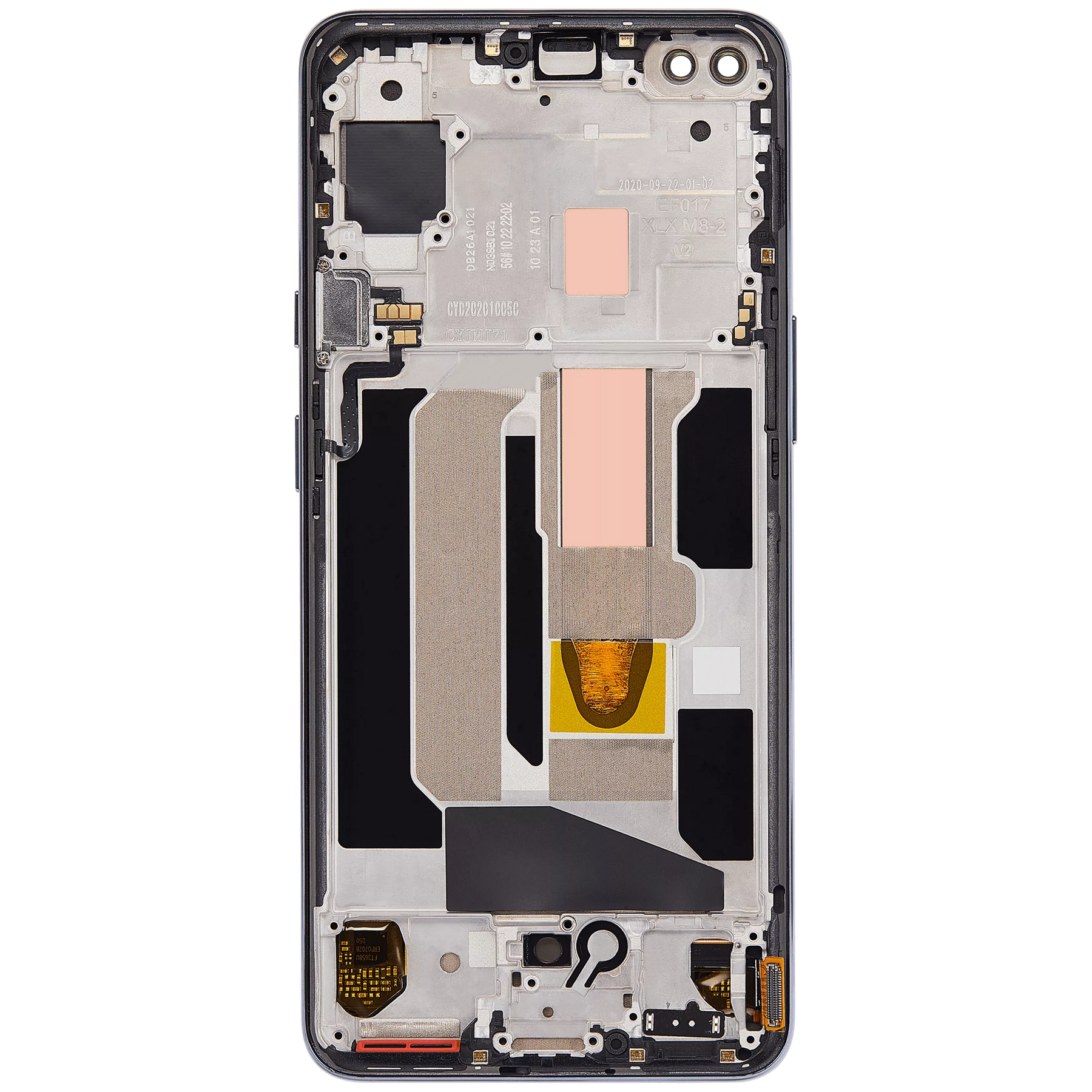 Replacement OLED Assembly With Frame Compatible For OnePlus Nord (Vemake) (Gray Onyx)