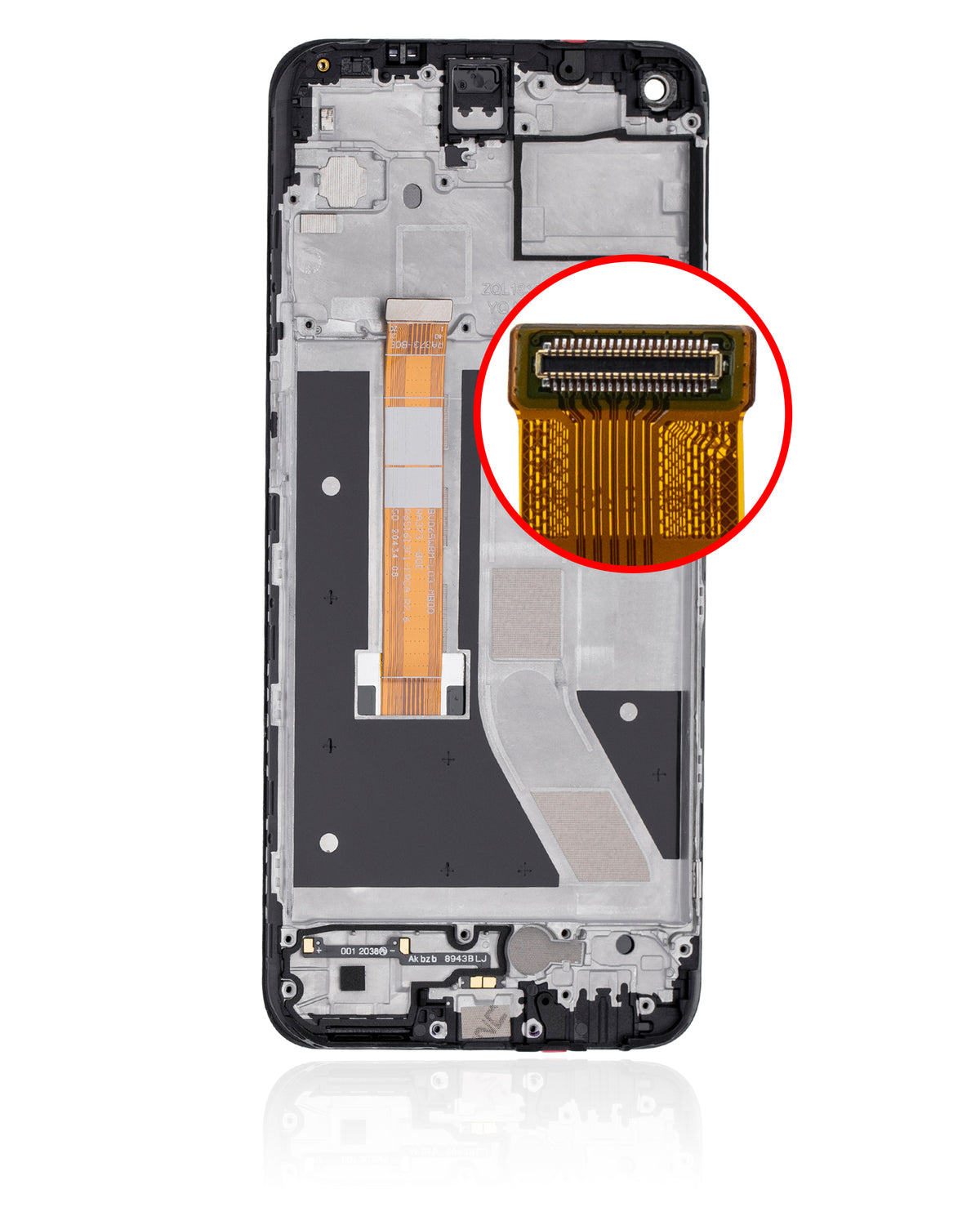 Replacement LCD Assembly With Frame Compatible For OnePlus Nord N100 (Refurbished) (Black)