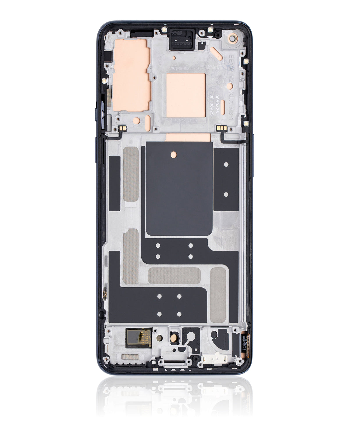 Replacement OLED Assembly With Frame Compatible For OnePlus 9 (US Version) (Refurbished) (Astral Black)