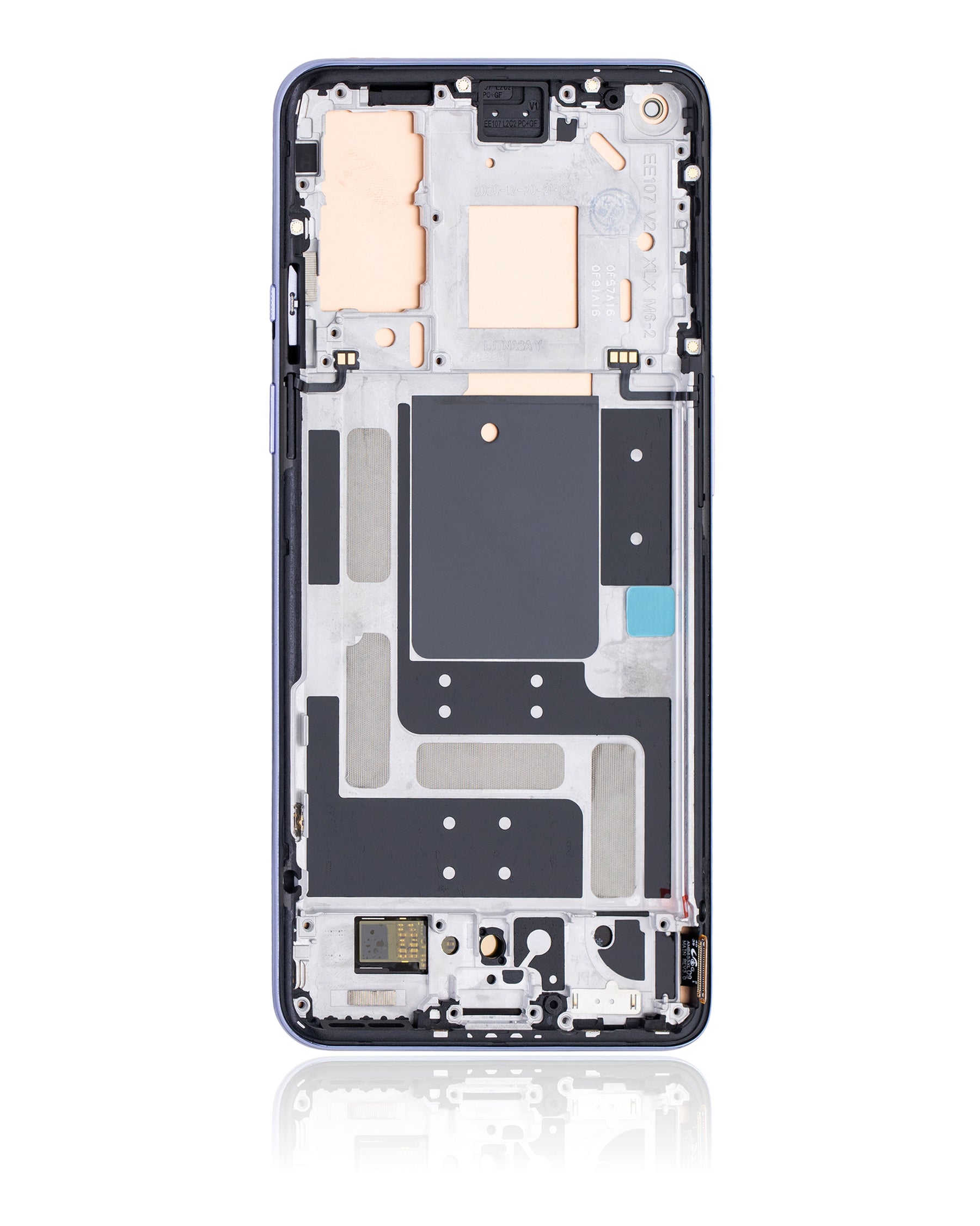 Replacement OLED Assembly With Frame Compatible For OnePlus 9 (US Version) (Refurbished) (Winter Mist)