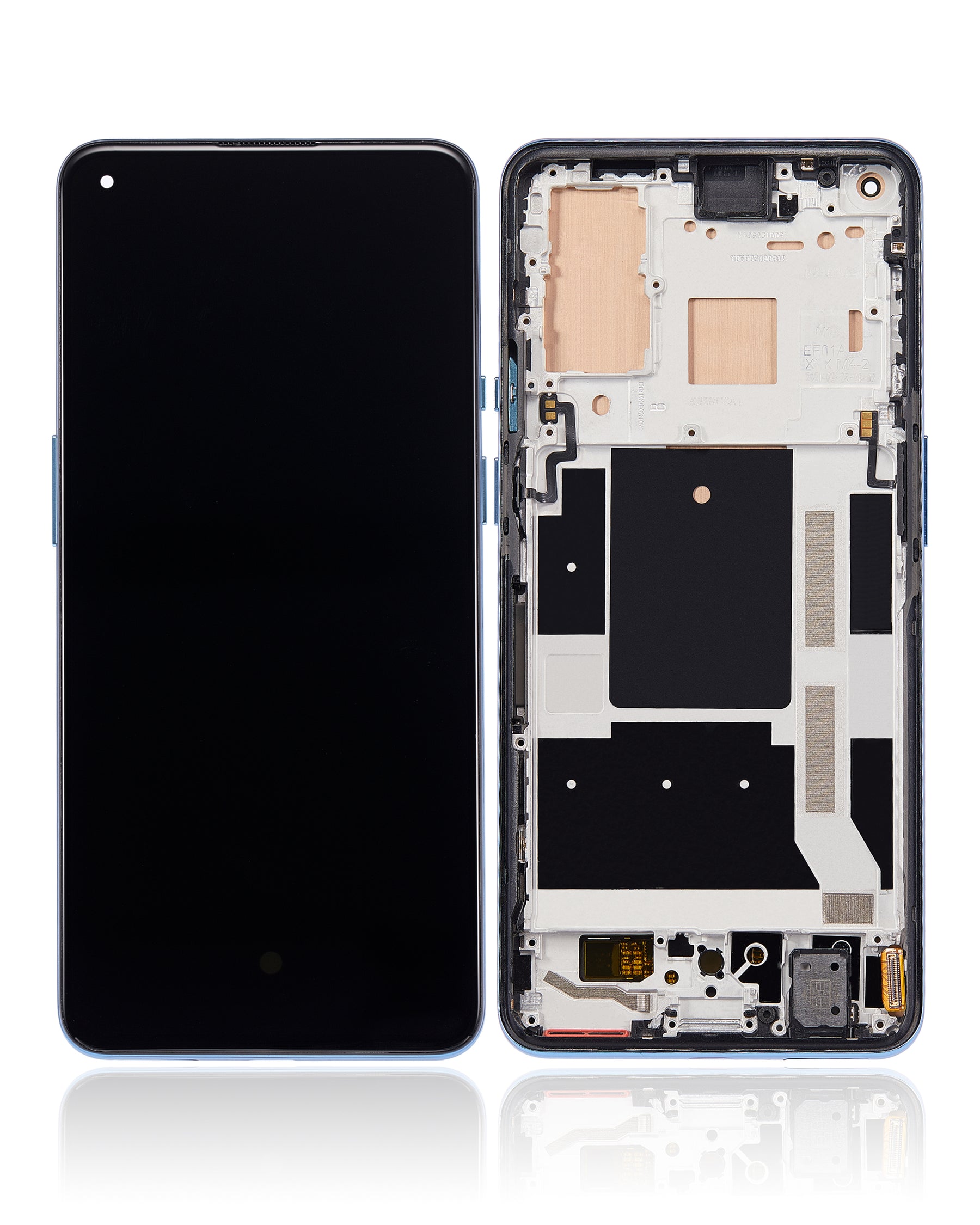 Replacement OLED Assembly With Frame Compatible For OnePlus 9 (International Version) (Refurbished) (Arctic Sky)