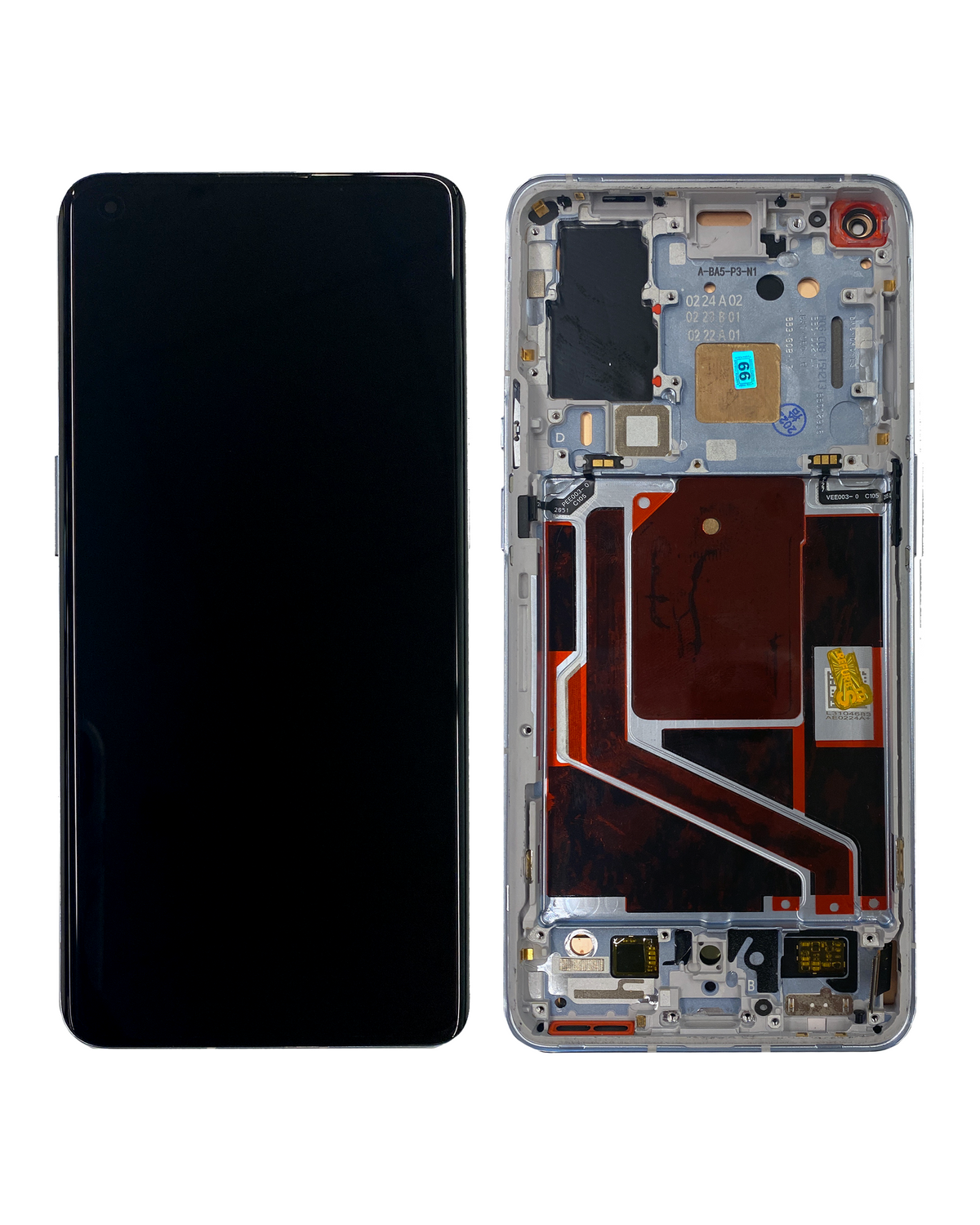Replacement OLED Assembly With Frame Compatible For OnePlus 9 Pro (Non-Verizon 5G UW Frame) (Refurbished) (Morning Mist)