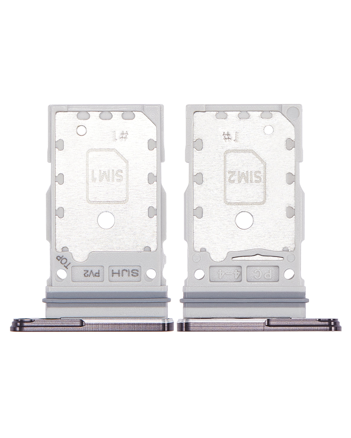 Dual Sim Card Tray Compatible For Samsung Galaxy S22 Ultra Replacement (Phantom Black)