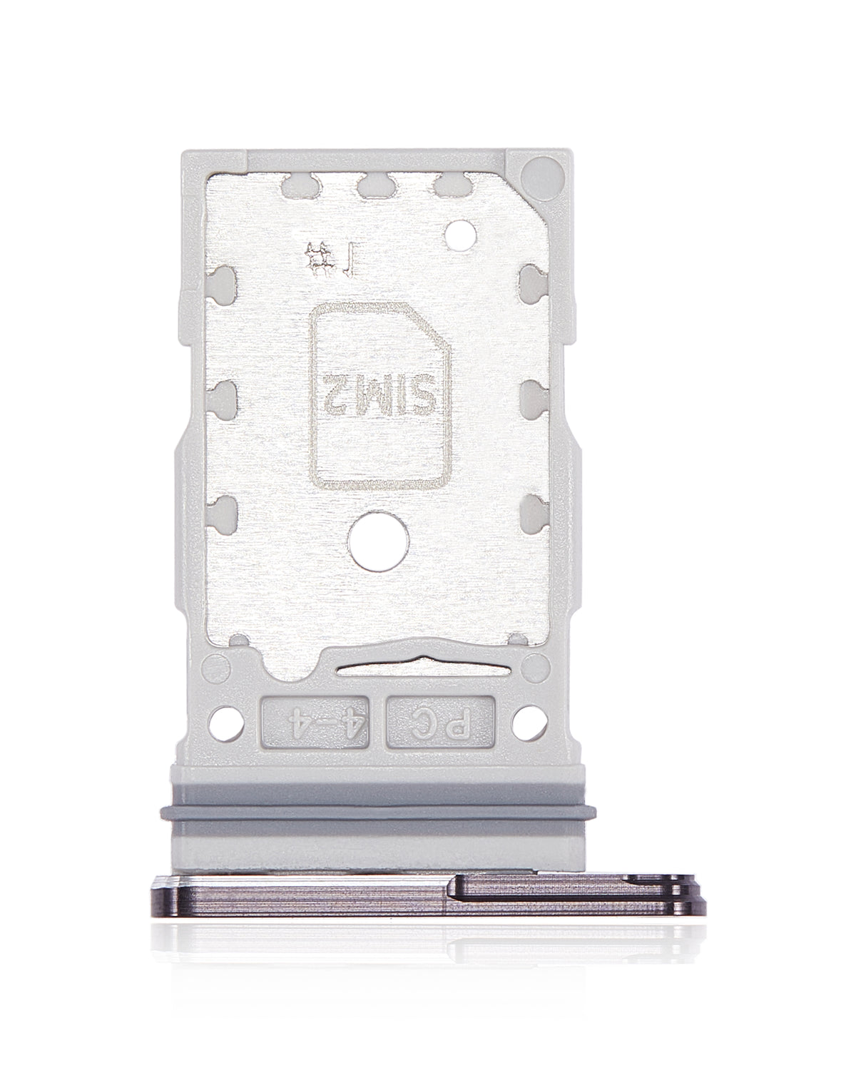 Dual Sim Card Tray Compatible For Samsung Galaxy S22 Ultra Replacement (Phantom Black)