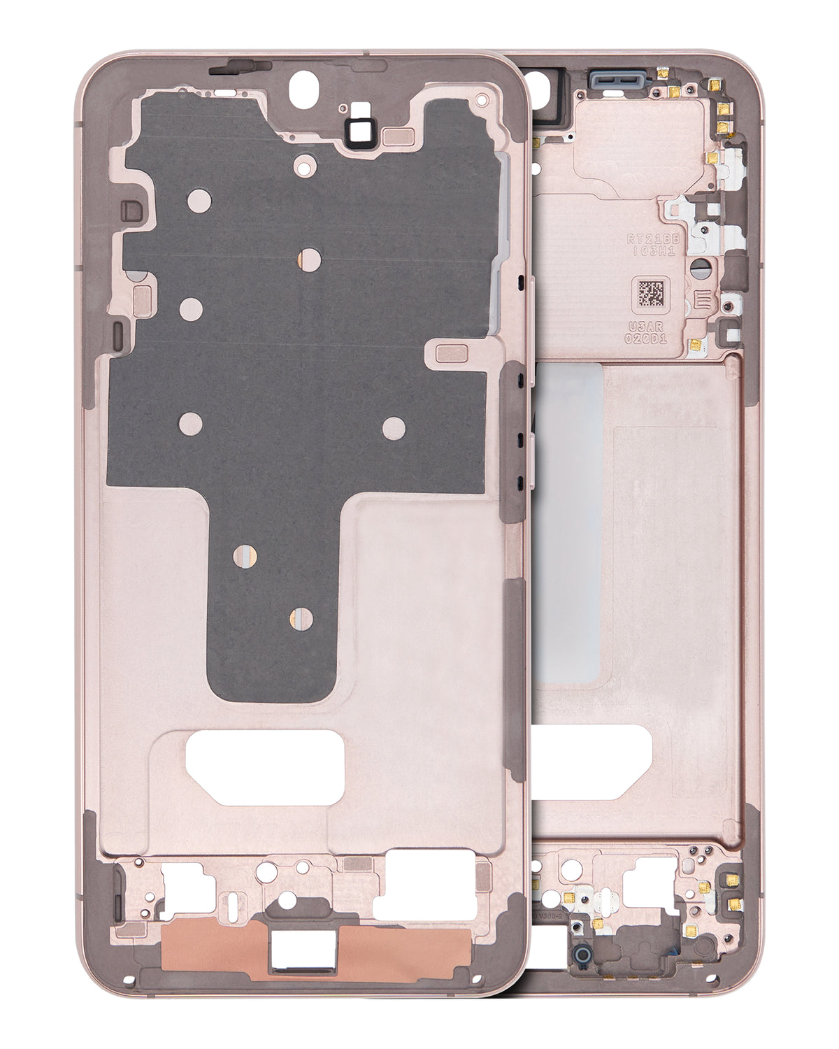 Mid-Frame Housing Compatible For Samsung Galaxy S22 Plus 5G  Replacement (International Version) (Pink Gold)