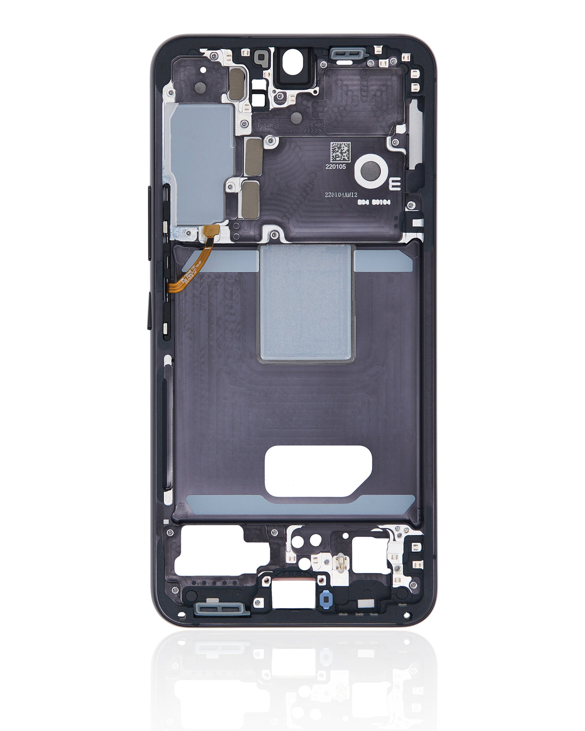 Mid-Frame Housing Compatible For Samsung Galaxy S22 5G Replacement(International Version) (Phantom Black)