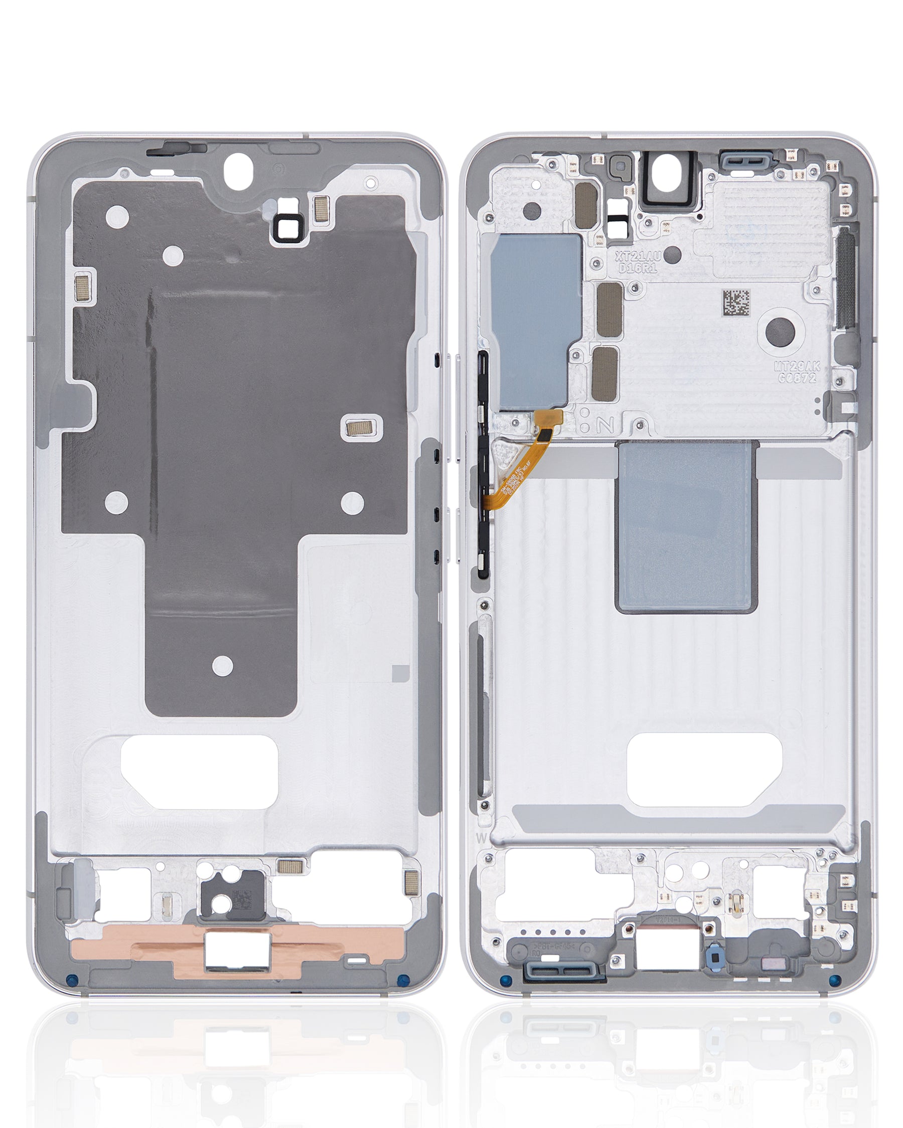 Mid-Frame Housing Compatible For Samsung Galaxy S22 5G Replacement(US & International Version) (White)