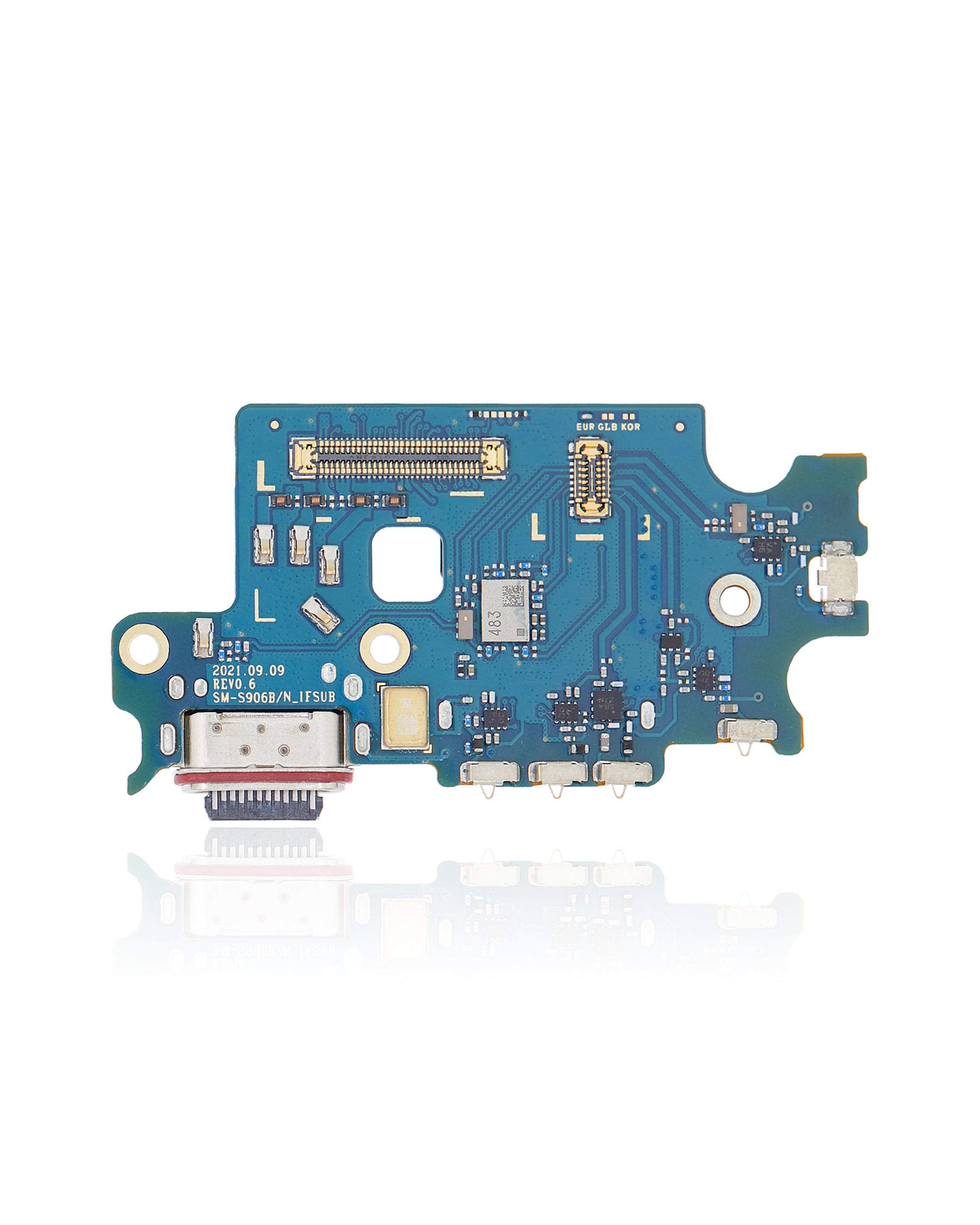 Charging Port Board With Sim Card Reader Compatible For Samsung Galaxy S22 Plus 5G (S906B/N) (International Version) (Premium)