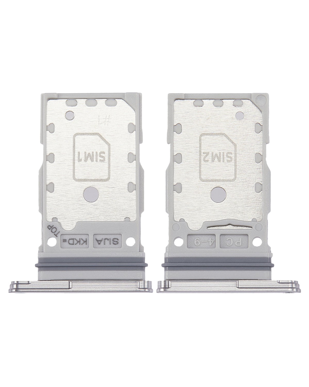 Dual Sim Card Tray  Replacement Compatible For Samsung Galaxy S22 / S22 Plus (White)