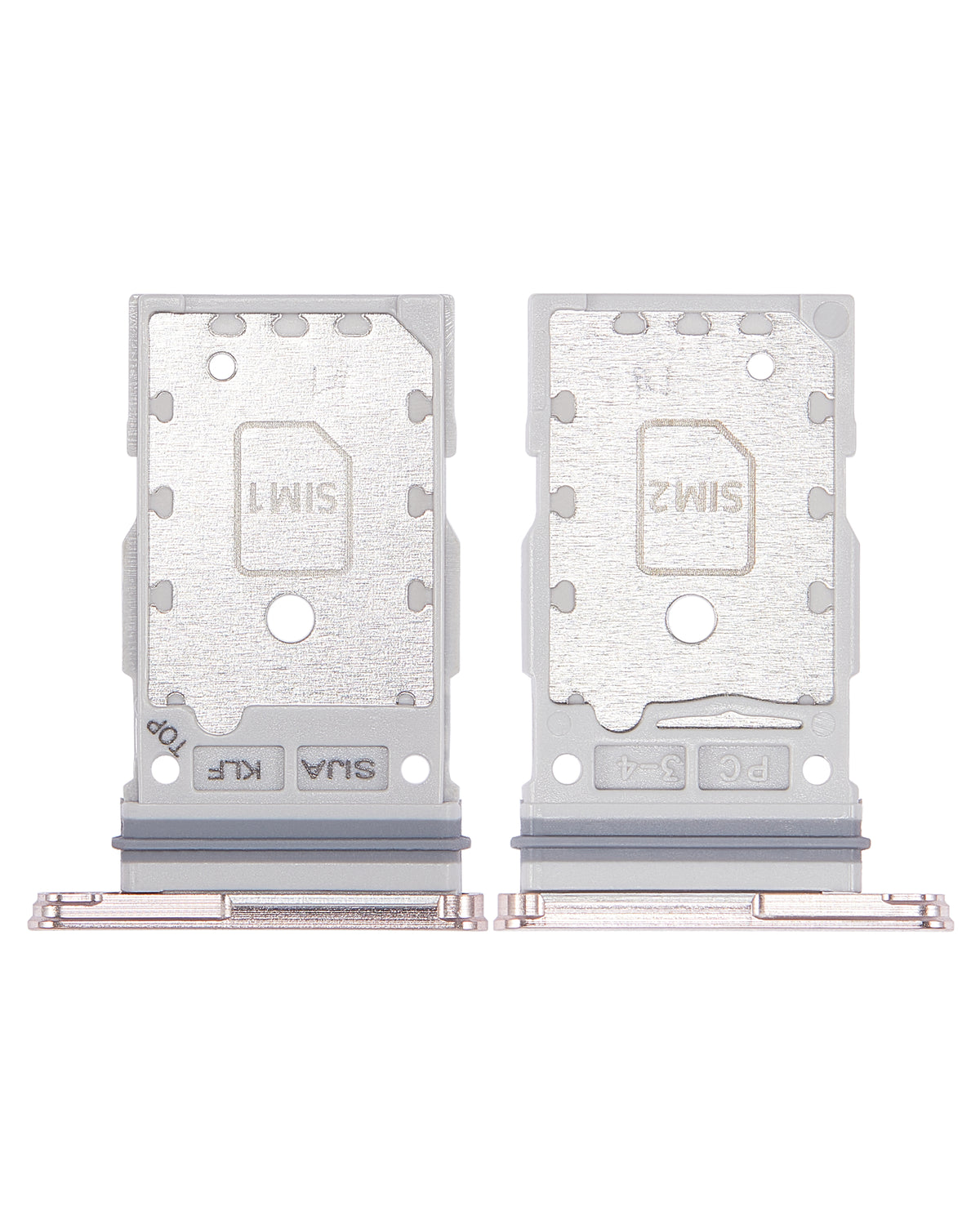 Dual Sim Card Tray Compatible For Samsung Galaxy S22 / S22 Plus (Pink Gold) Replacement by MacFactory.Store