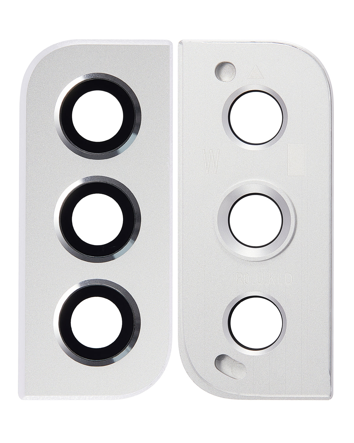 Back Camera Lens With Bezel Ring Compatible For Samsung Galaxy S22 / S22 Plus Replacement (White)