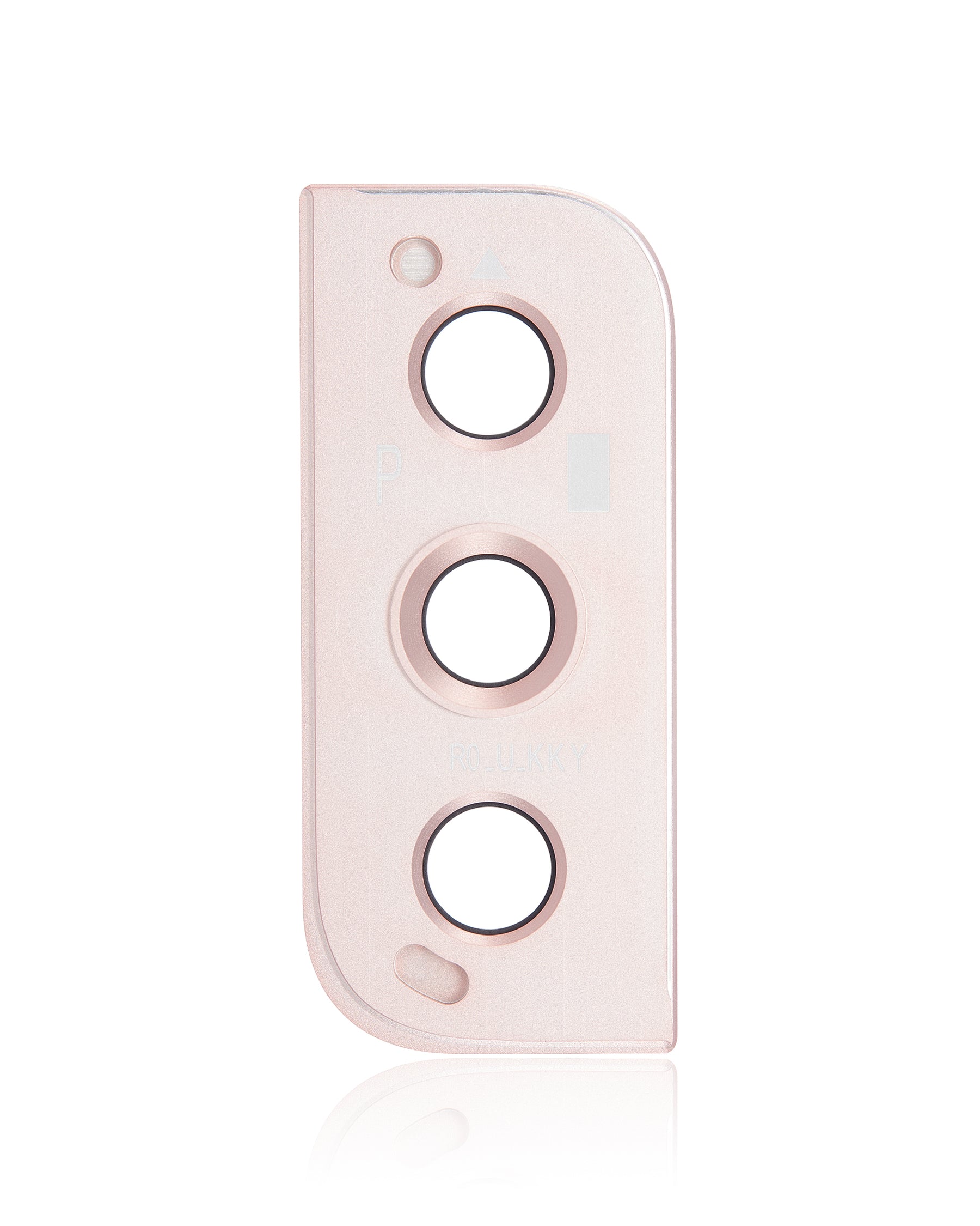 Back Camera Lens With Bezel Ring Compatible For Samsung Galaxy S22 / S22 Plus Replacement (Pink Gold)