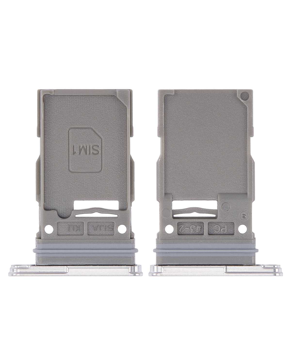 Single Sim Card Tray Compatible For Samsung Galaxy S22 5G / S22 Plus 5G Replacement (White)