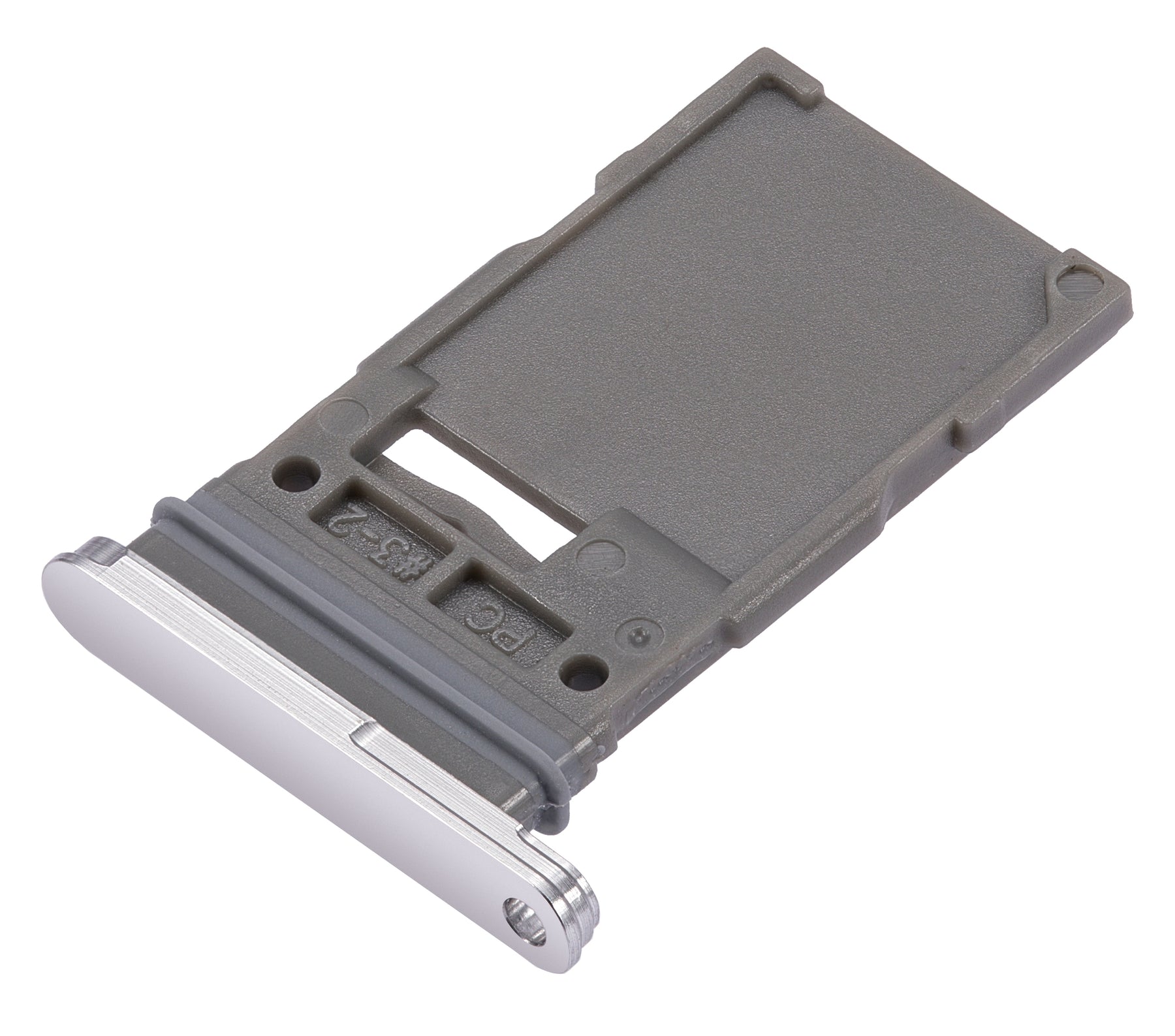 Single Sim Card Tray Compatible For Samsung Galaxy S22 5G / S22 Plus 5G Replacement (White)