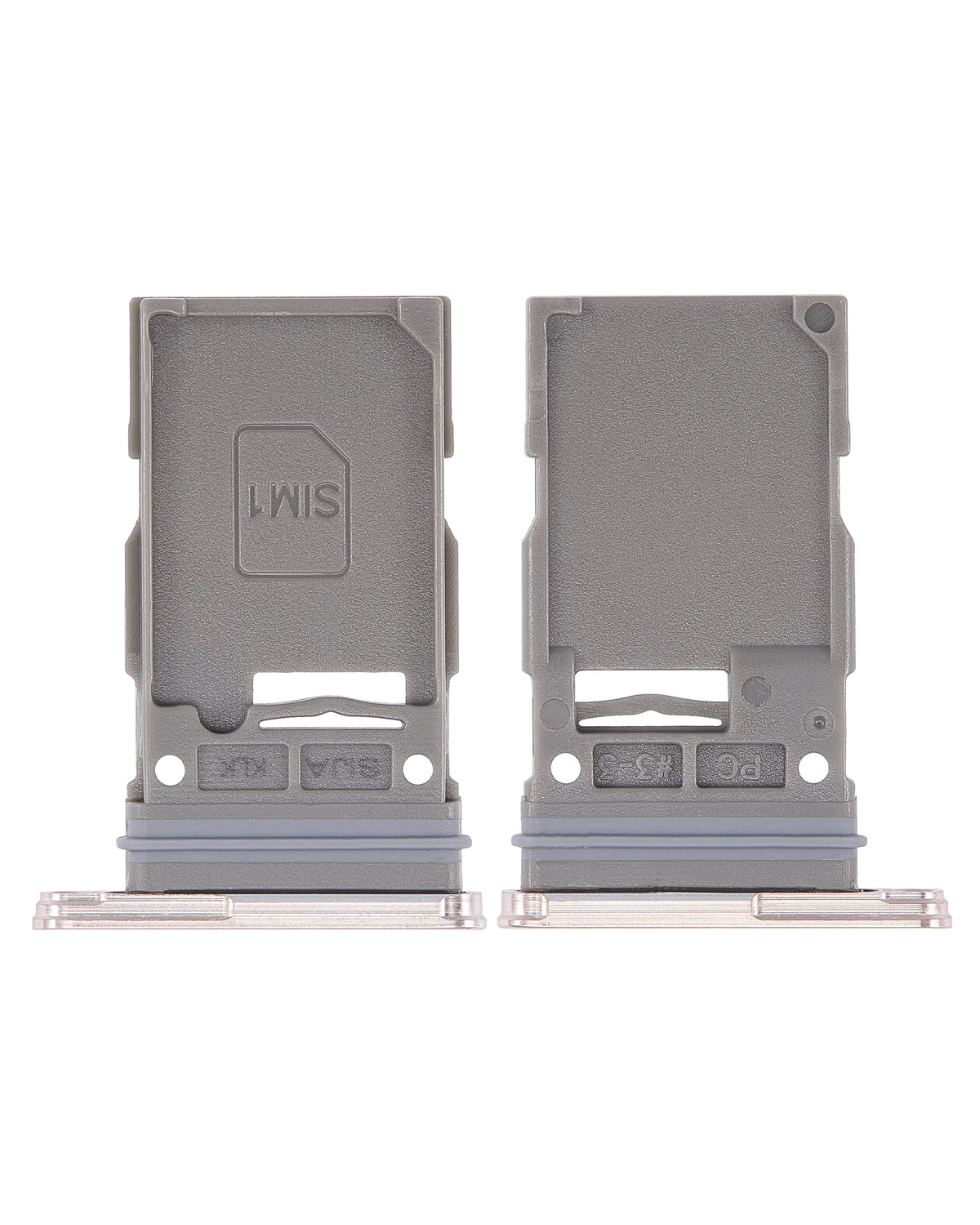 Single Sim Card Tray Compatible For Samsung Galaxy S22 5G / S22 Plus 5G Replacement by Macfactory.Store (Pink Gold)