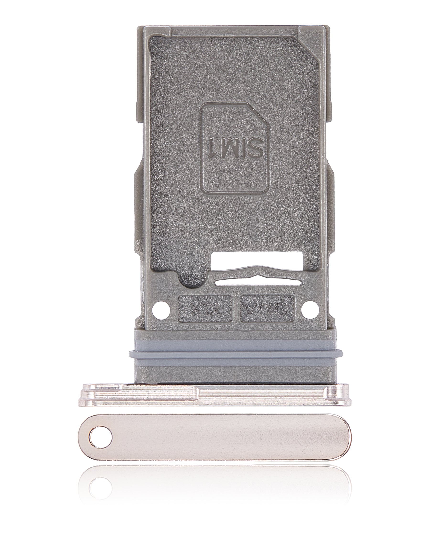 Single Sim Card Tray Compatible For Samsung Galaxy S22 5G / S22 Plus 5G Replacement by Macfactory.Store (Pink Gold)