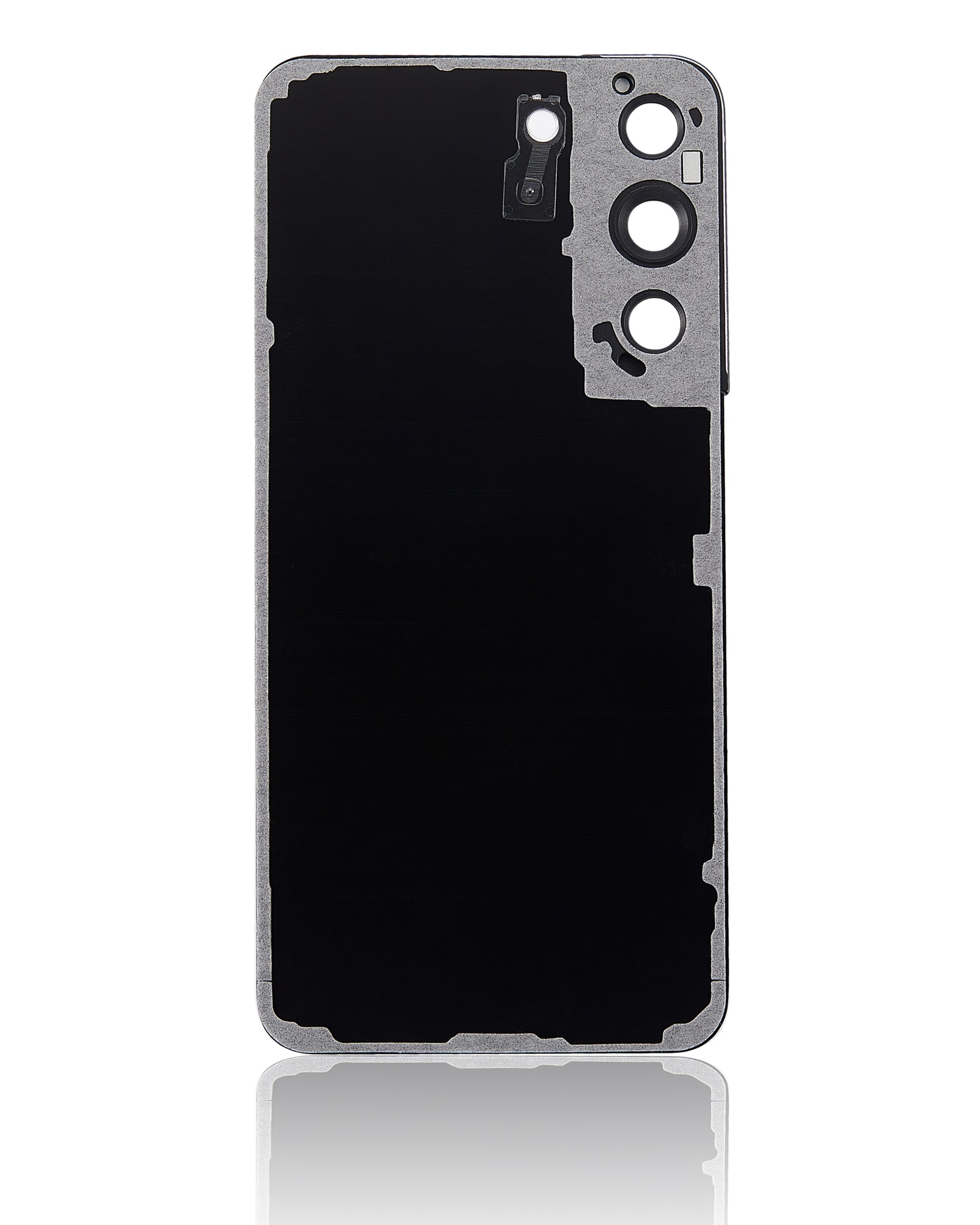 Back Cover Glass With Camera Lens Compatible For Samsung Galaxy S22 5G Replacement (No Logo) (Vemake) (Phantom Black)