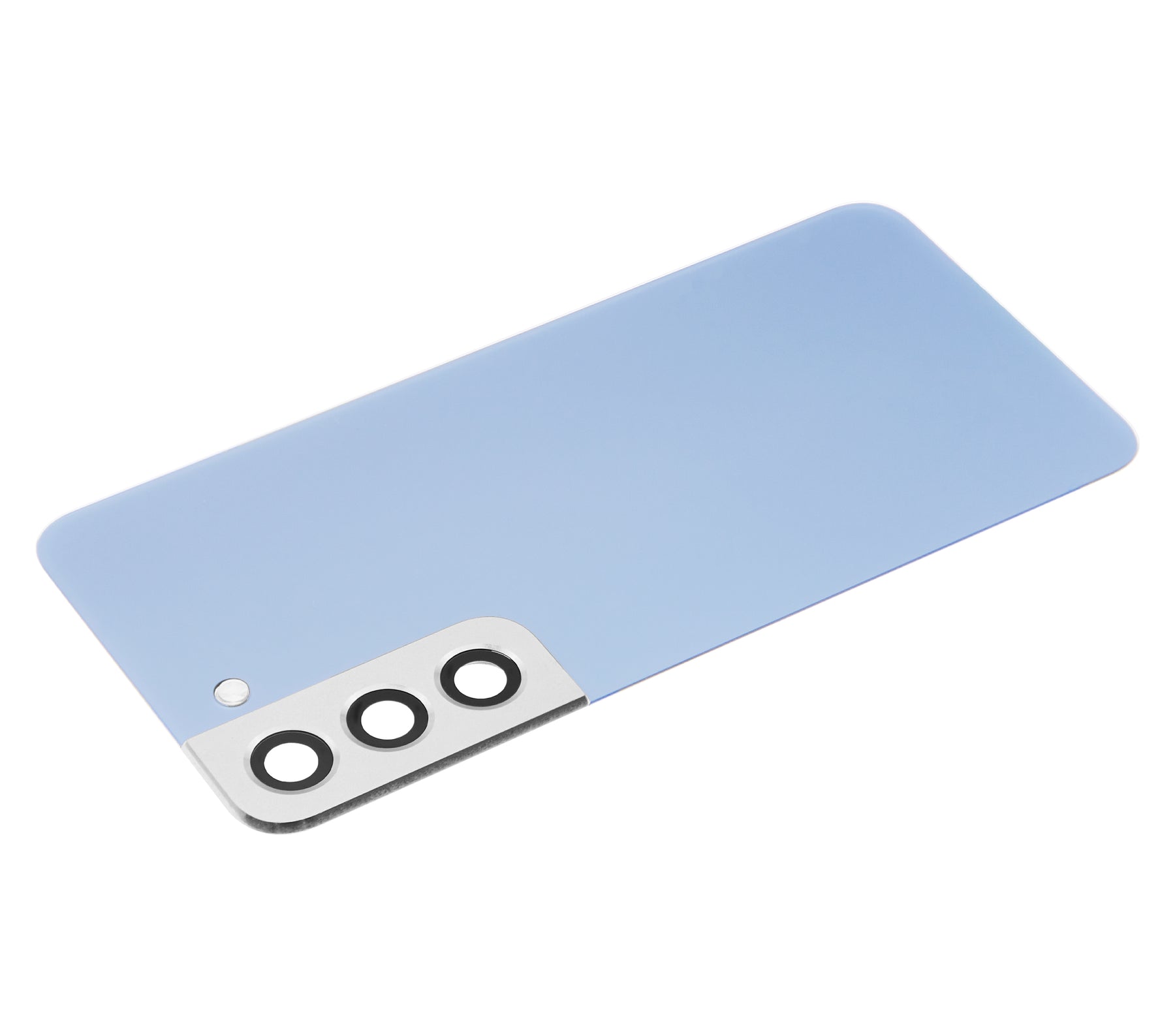 Back Cover Glass With Camera Lens Compatible For Samsung Galaxy S22 5G Replacement (No Logo) (Vemake) (Sky Blue)