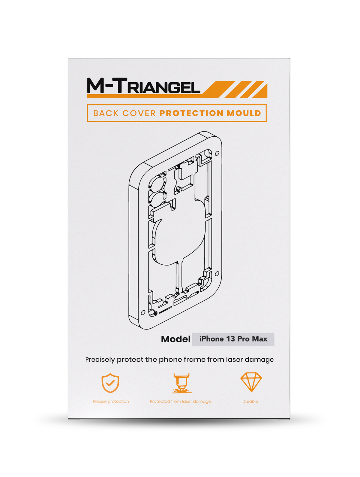 Laser Machine Protection Mold Compatible For iPhone 13 Pro Max (M-Triangel)