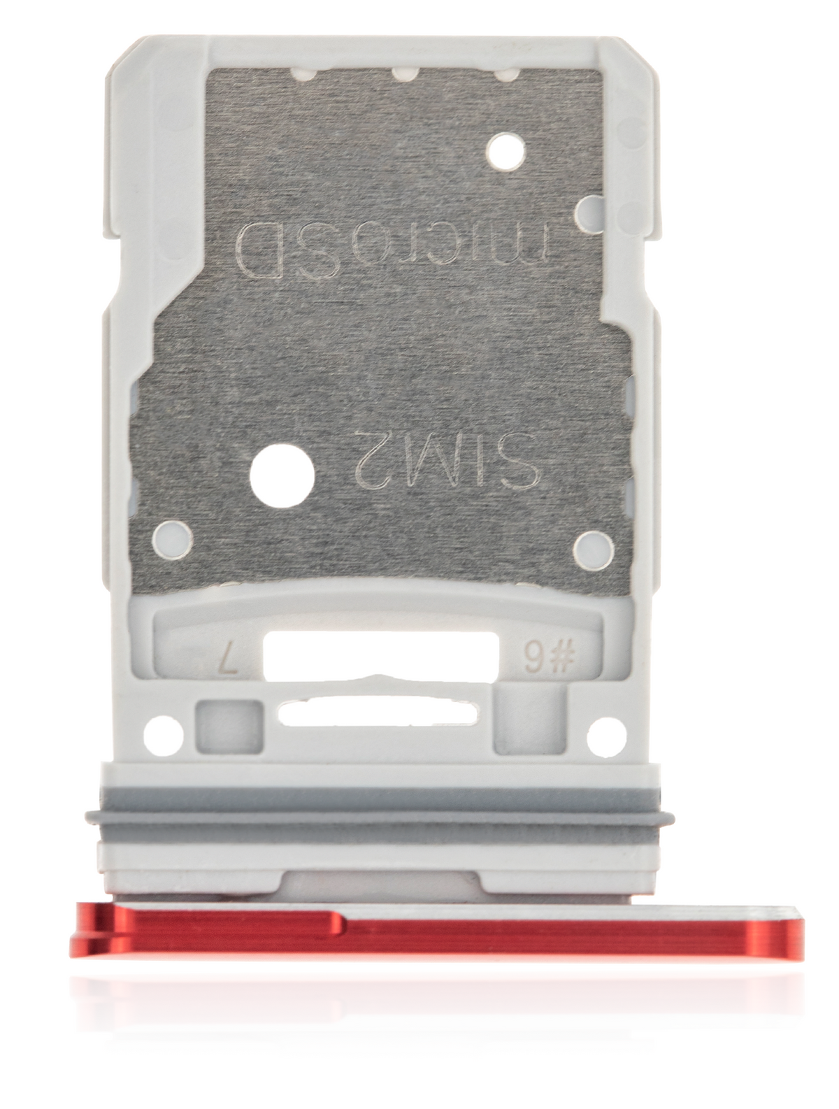 Dual Sim Card Tray Replacement Compatible For Samsung Galaxy S20 FE 5G (Cloud Red)