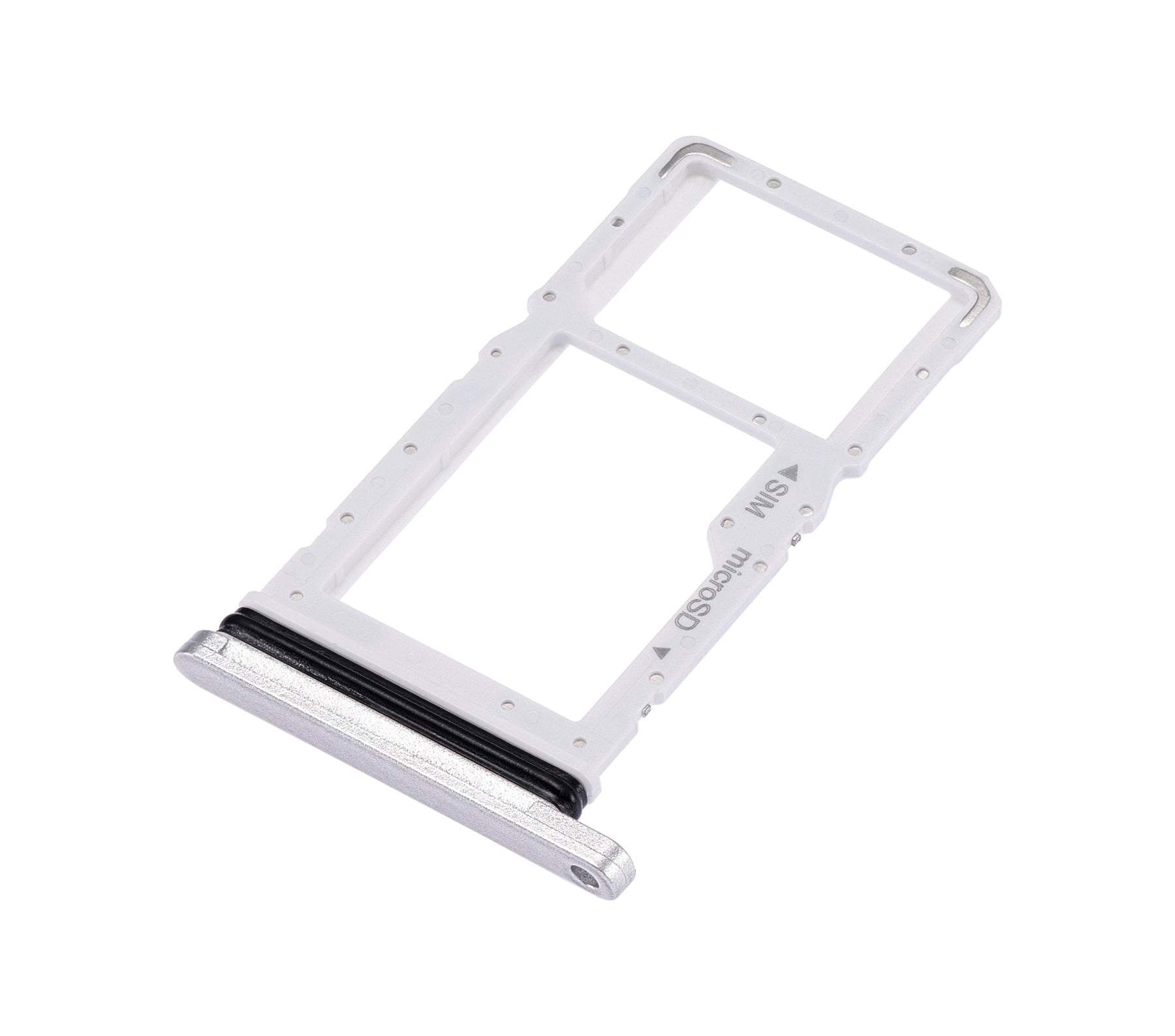 Sim Card Tray Replacement Compatible For Samsung Galaxy Tab A7 10.4" (T505 / 2020) (Silver)