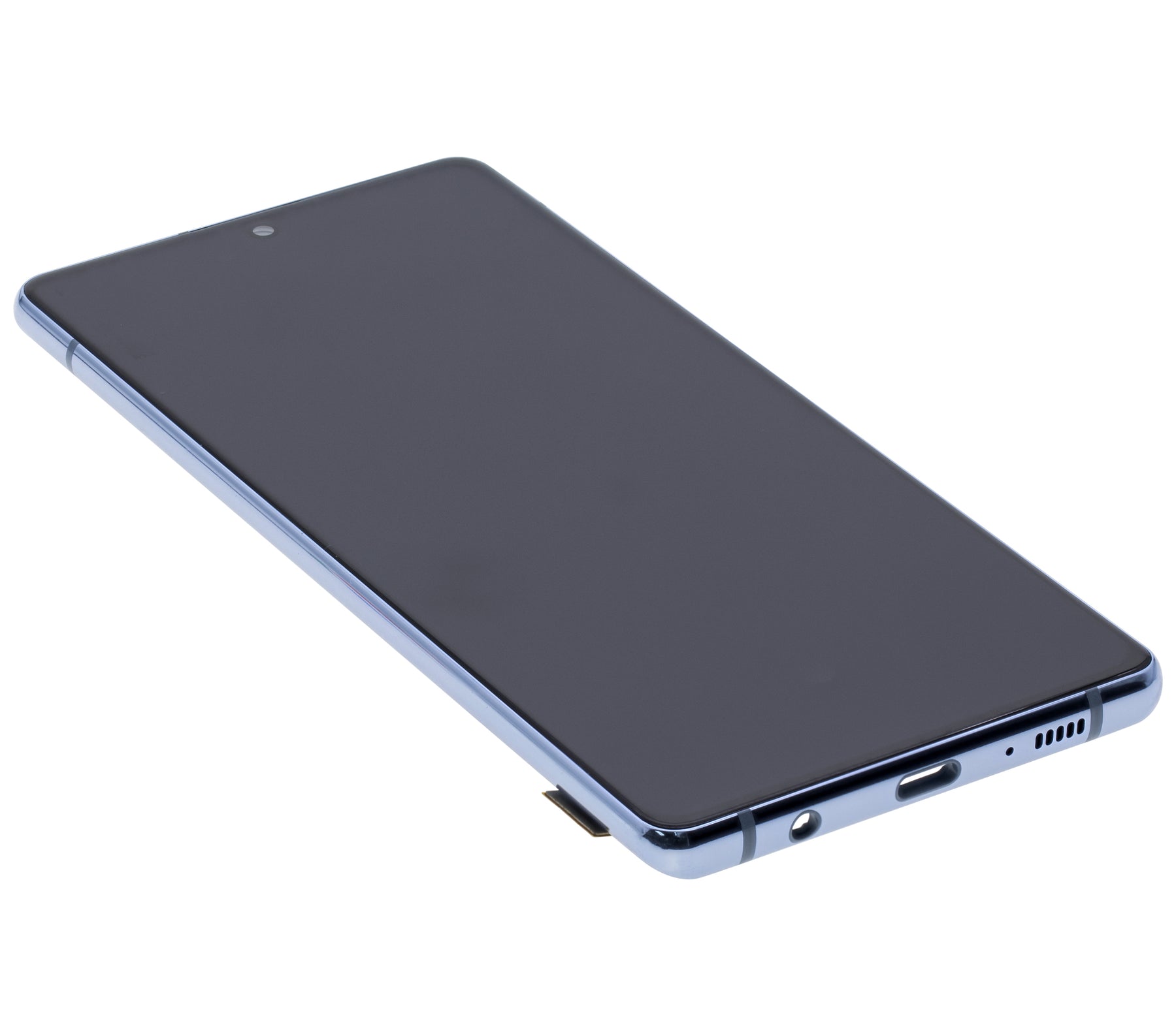 OLED Assembly With Frame Compatible For Samsung Galaxy A71 5G Replacement(A716U / 2020) (Refurbished) (Prism Cube Blue)