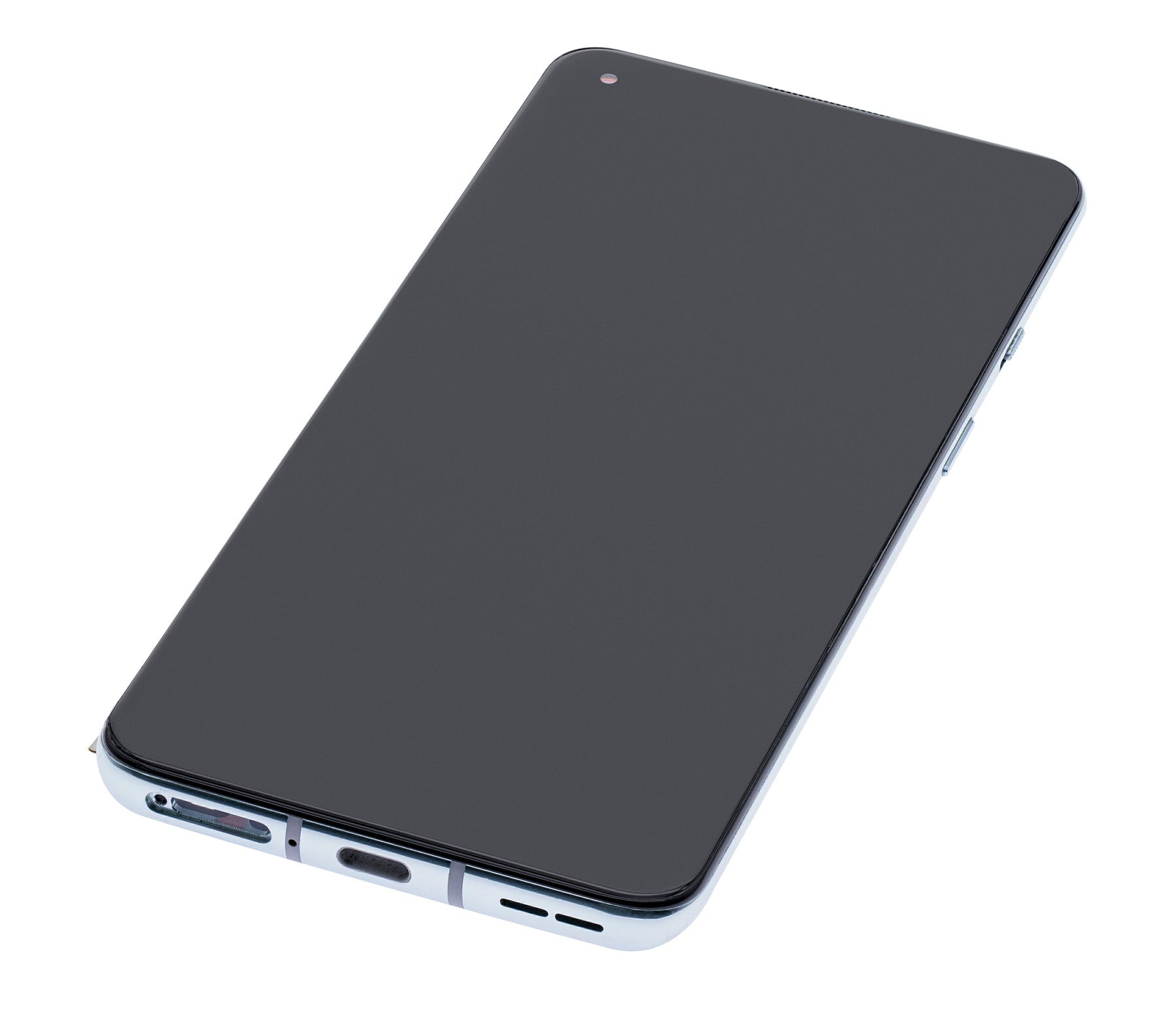 Replacement OLED Assembly With Frame Compatible For OnePlus 8T (Refurbished) (Lunar Silver)